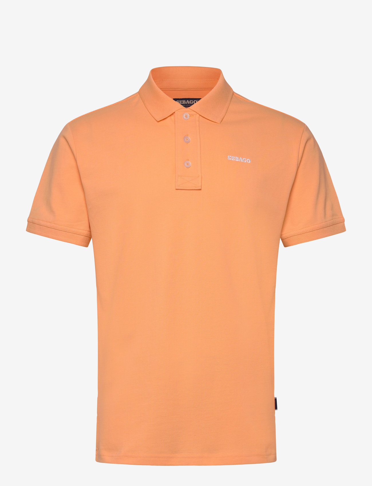 Sebago - Outwashed Logo Pique - lühikeste varrukatega polod - peach - 0