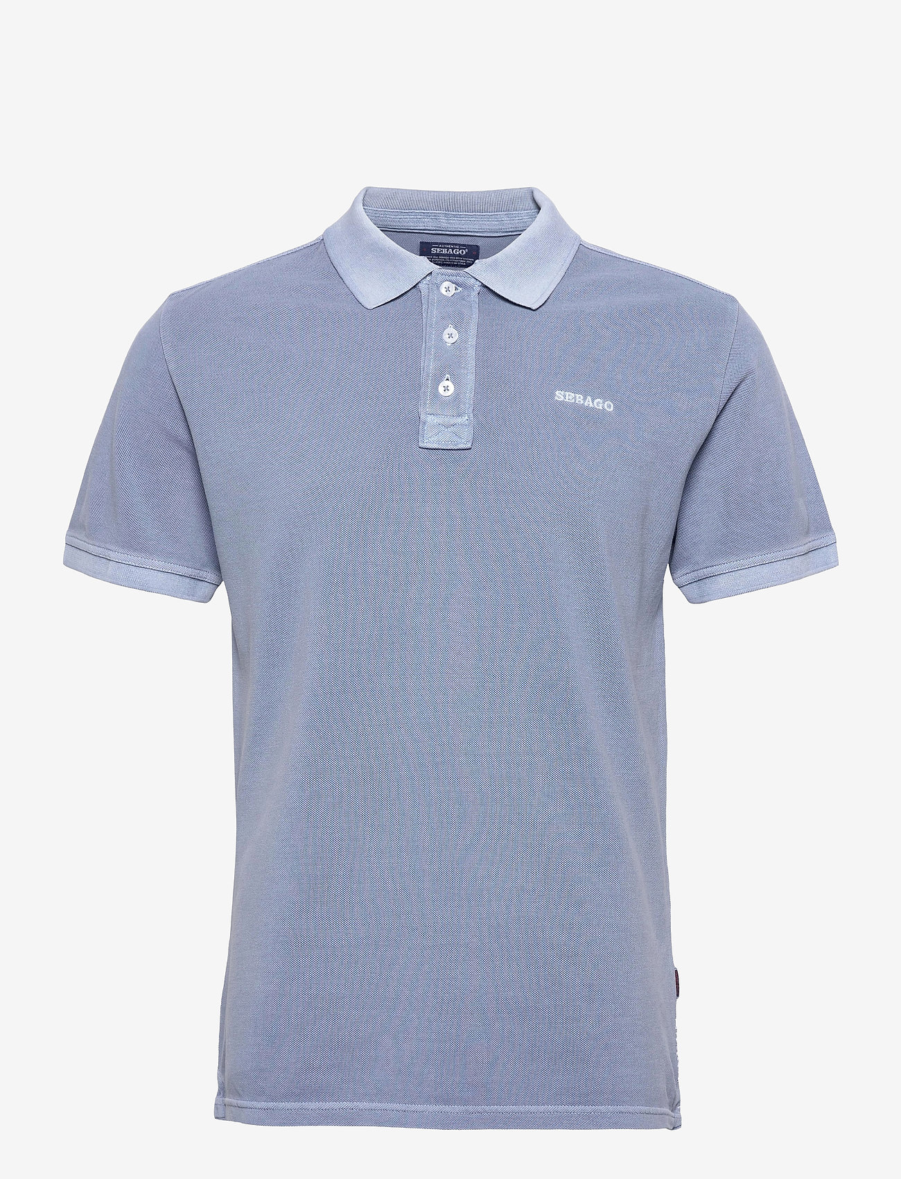 Sebago - Outwashed Logo Pique - polo marškinėliai trumpomis rankovėmis - stone blue - 0