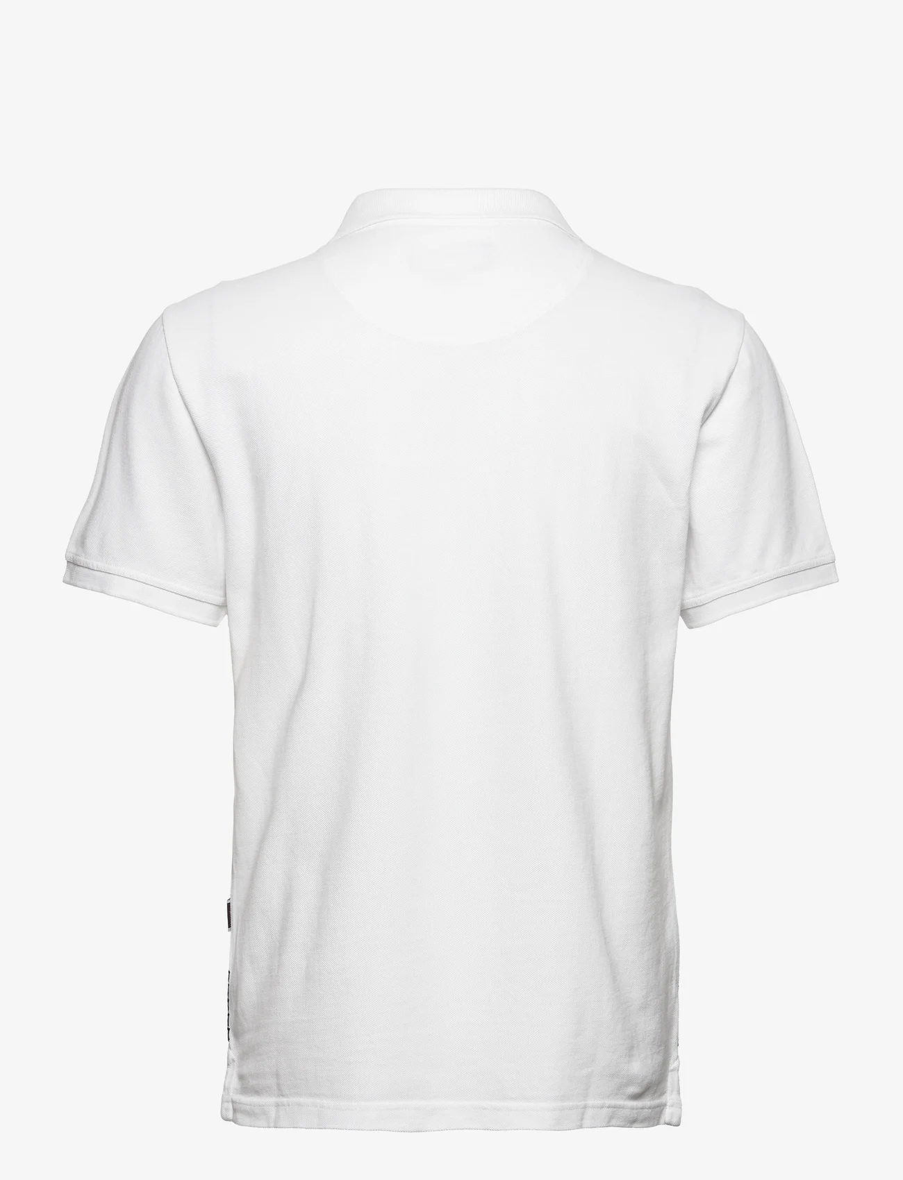 Sebago - Outwashed Logo Pique - short-sleeved polos - white - 1