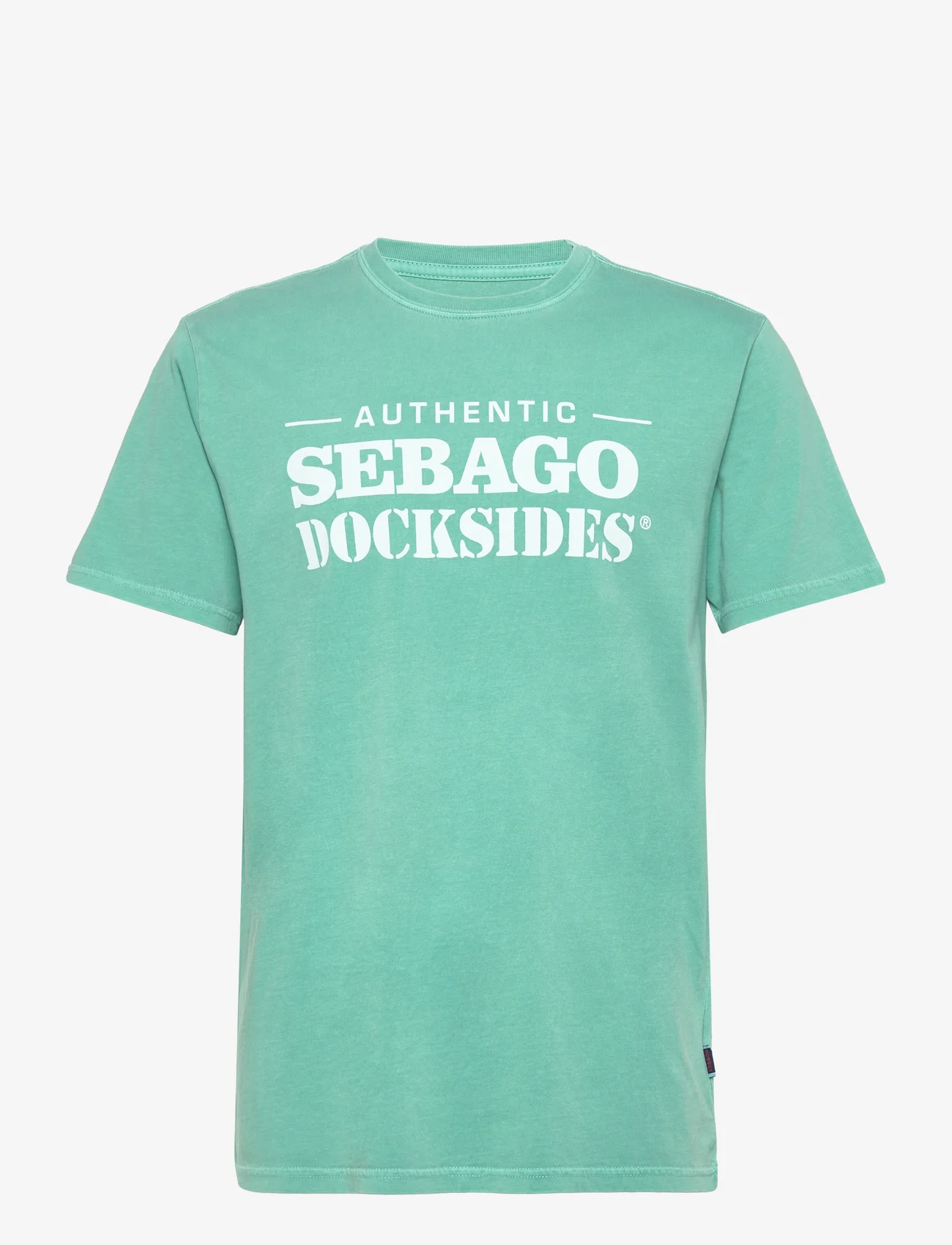 Sebago - DKS Outwashed Tee - kortärmade t-shirts - mint - 0