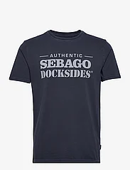 Sebago - DKS Outwashed Tee - kortärmade t-shirts - navy - 0
