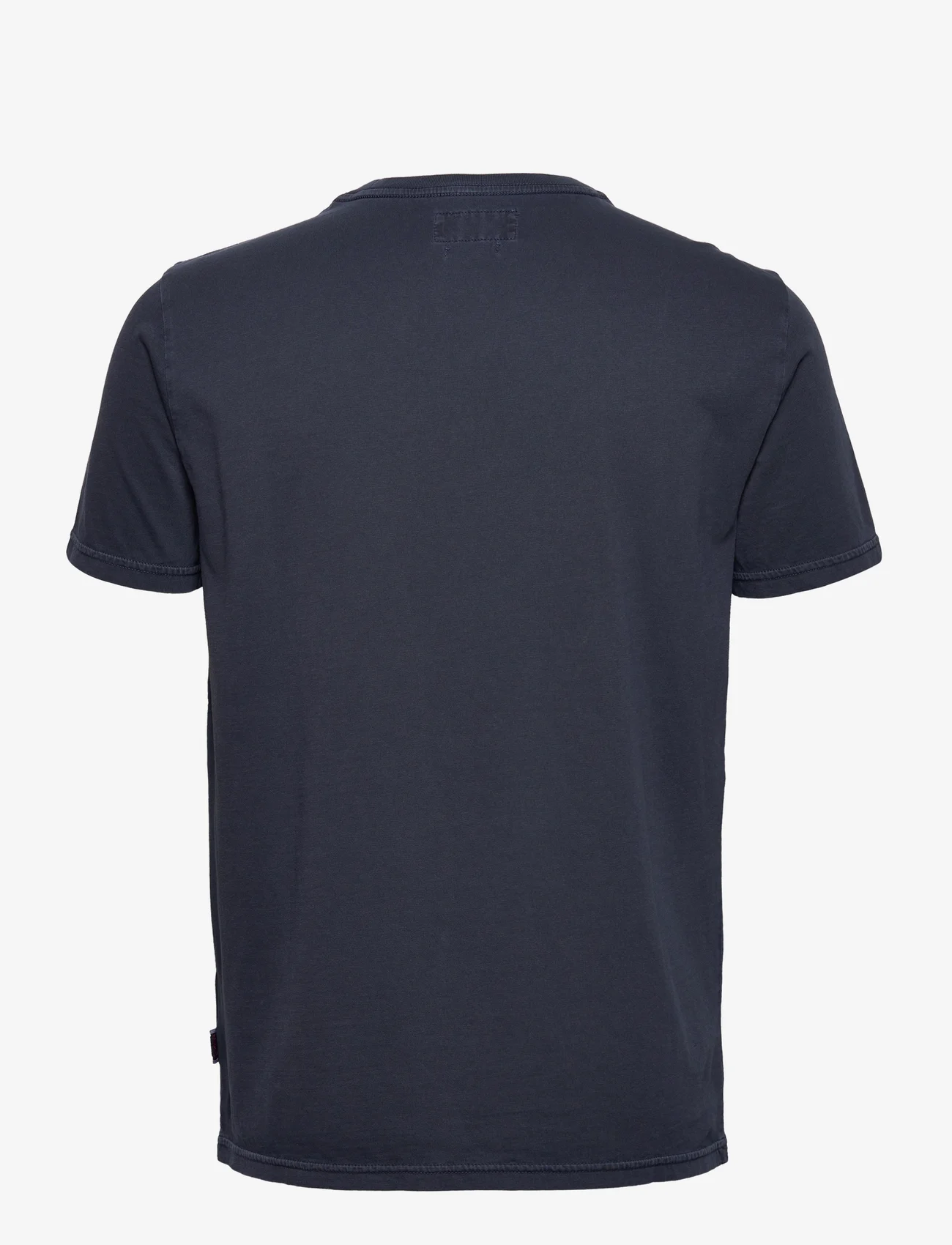 Sebago - DKS Outwashed Tee - short-sleeved t-shirts - navy - 1