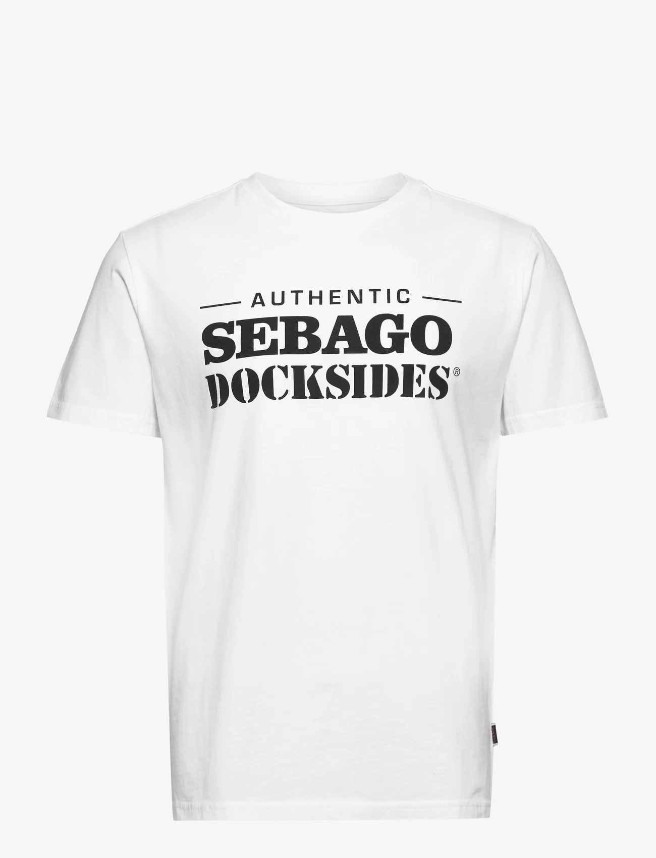 Sebago - DKS Outwashed Tee - t-shirts - white - 0