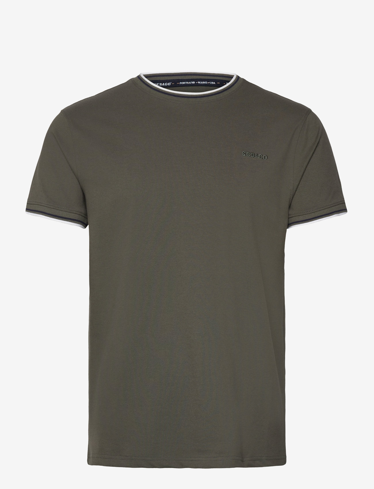 Sebago - Ketch Performance Tee - efterårstøj - dark sage - 0