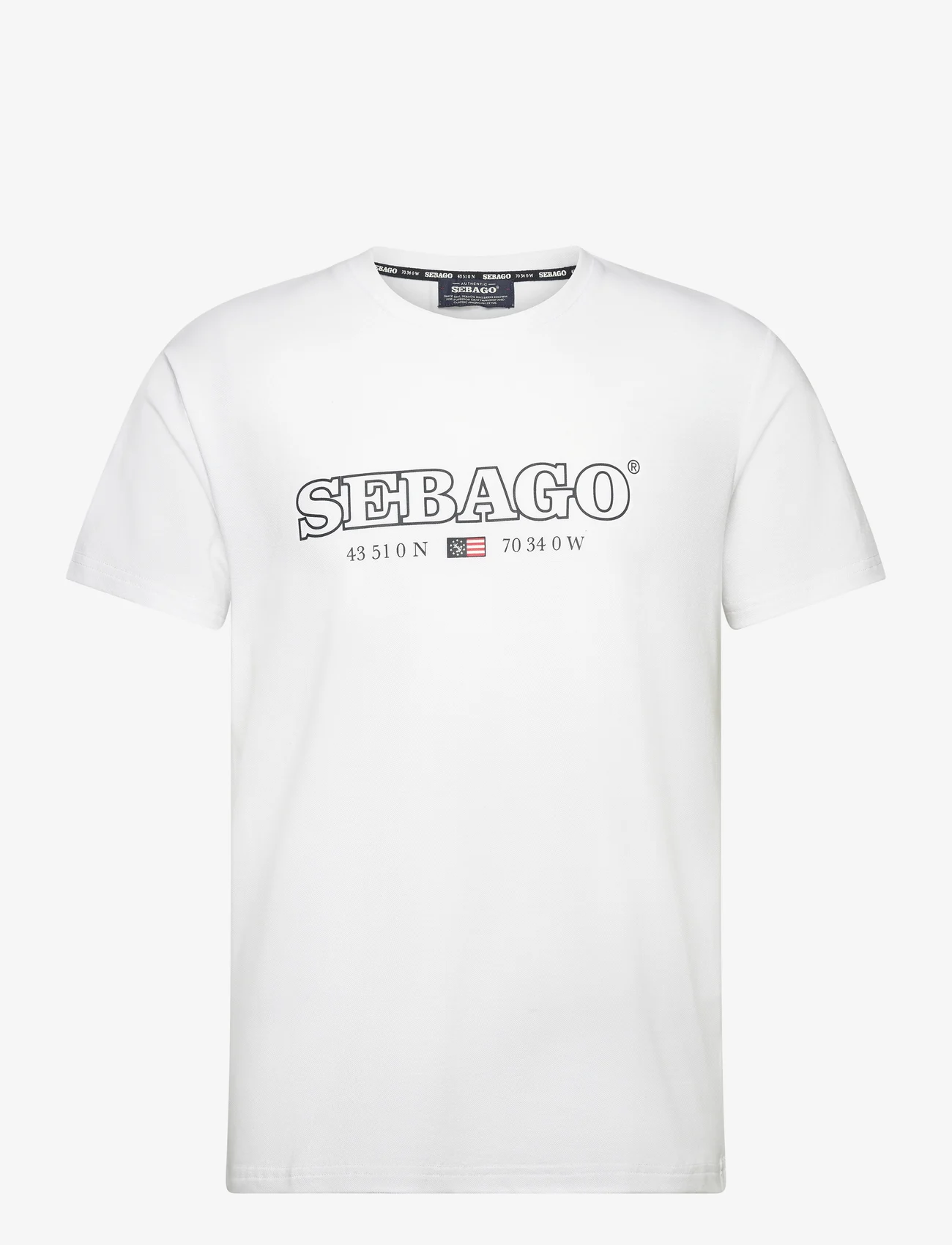 Sebago - Performance Tee - kortärmade t-shirts - white - 0