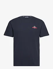 Sebago - Performance Logo Tee - kortærmede t-shirts - navy - 0