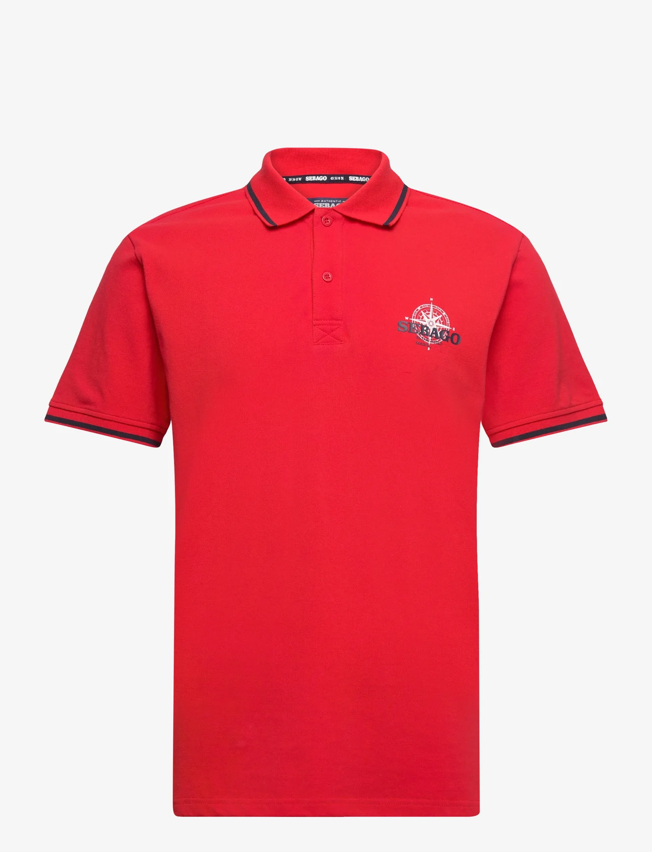 Sebago - Compass Polo Pique - polo marškinėliai trumpomis rankovėmis - red - 0