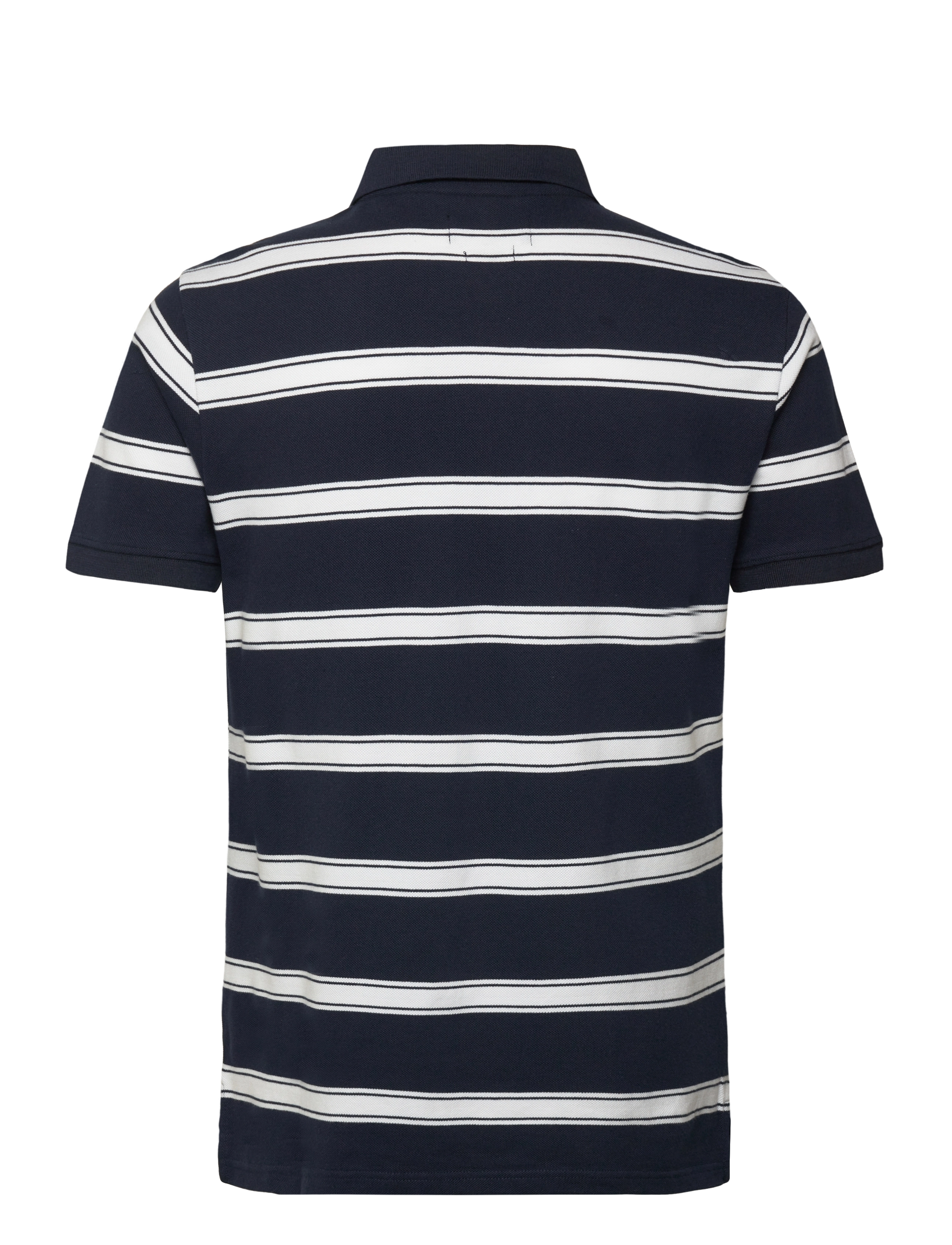 Sebago - Milo Striped Pique - kortærmede poloer - navy/white - 1