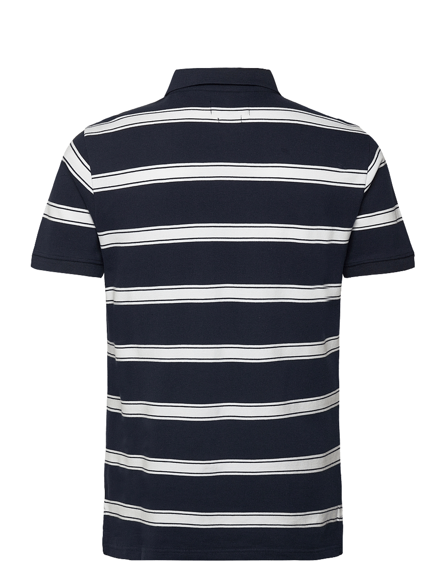 Sebago - Milo Striped Pique - kurzärmelig - navy/white - 1