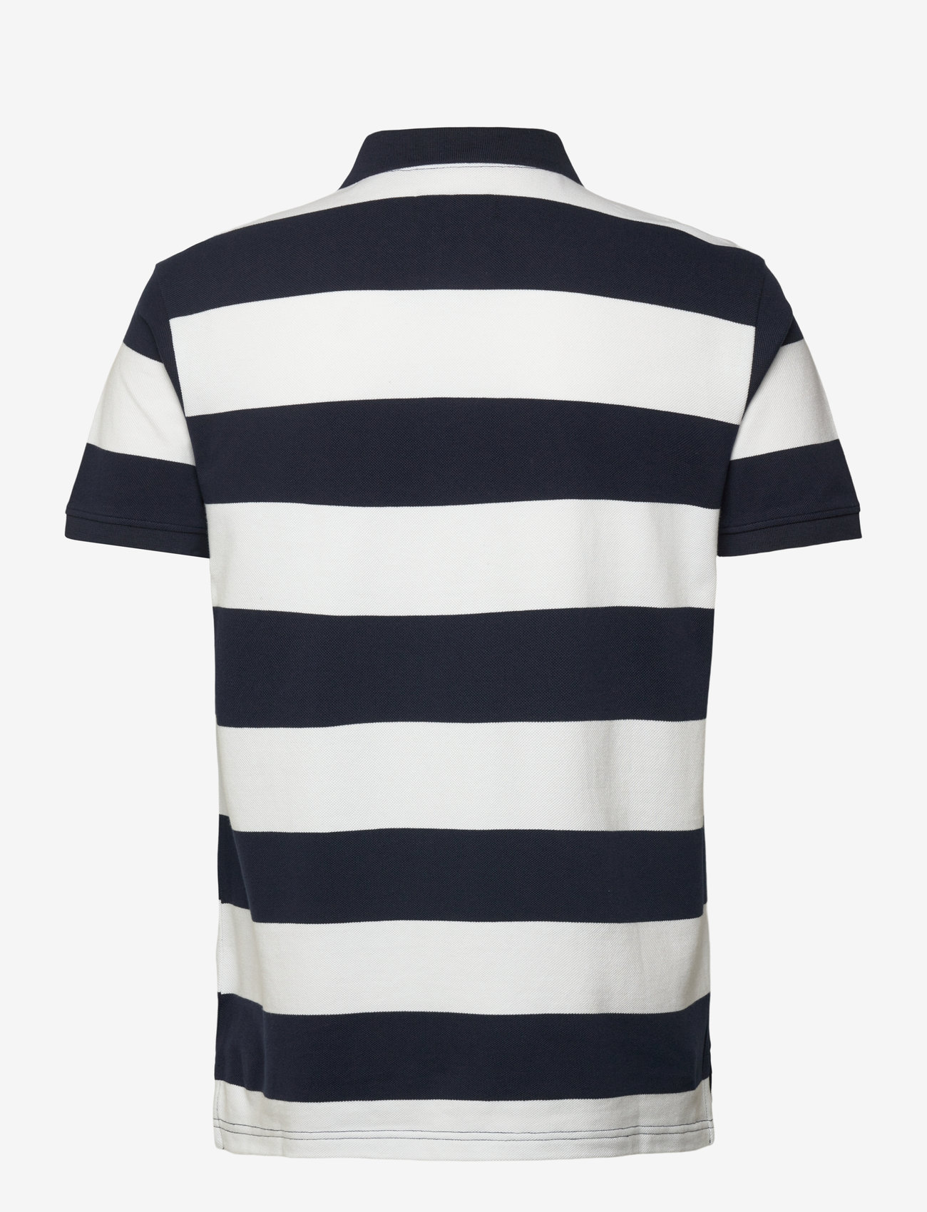 Sebago - Mick Block Striped Pique - kurzärmelig - navy/white - 2