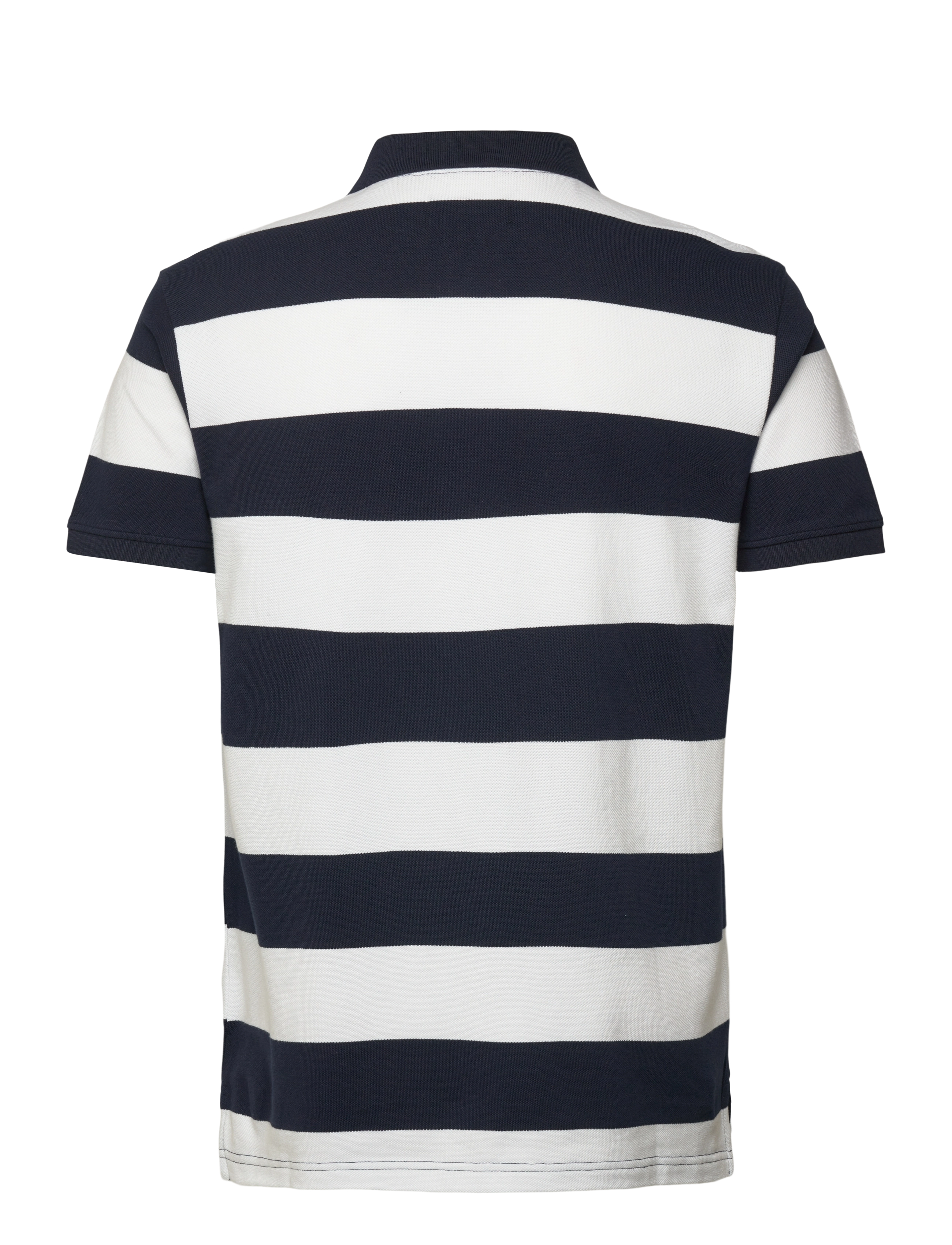 Sebago - Mick Block Striped Pique - kurzärmelig - navy/white - 2