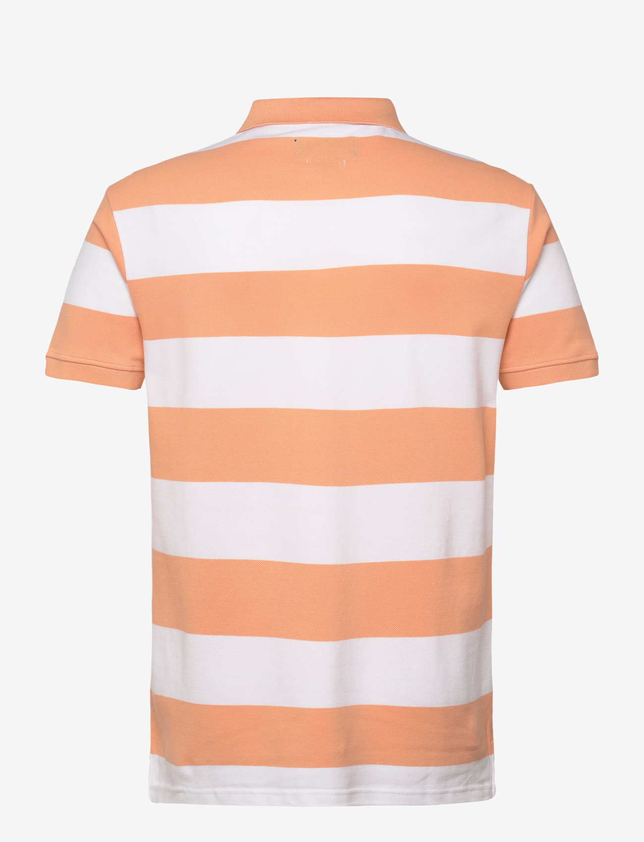 Sebago - Mick Block Striped Pique - kurzärmelig - peach/white - 2