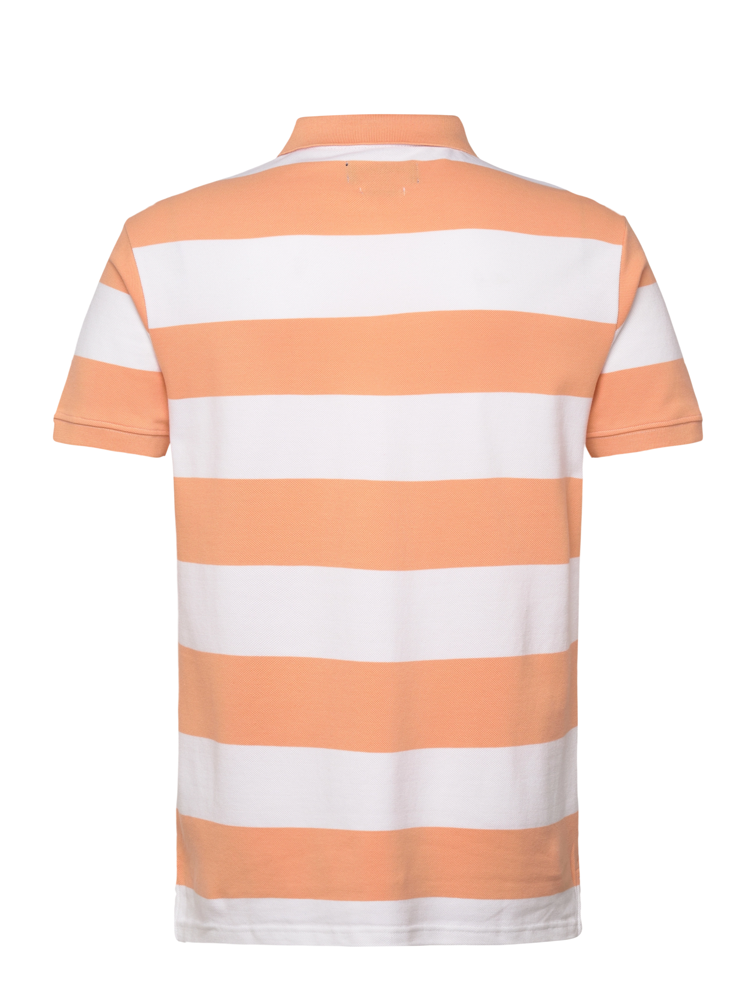 Sebago - Mick Block Striped Pique - kortärmade pikéer - peach/white - 2