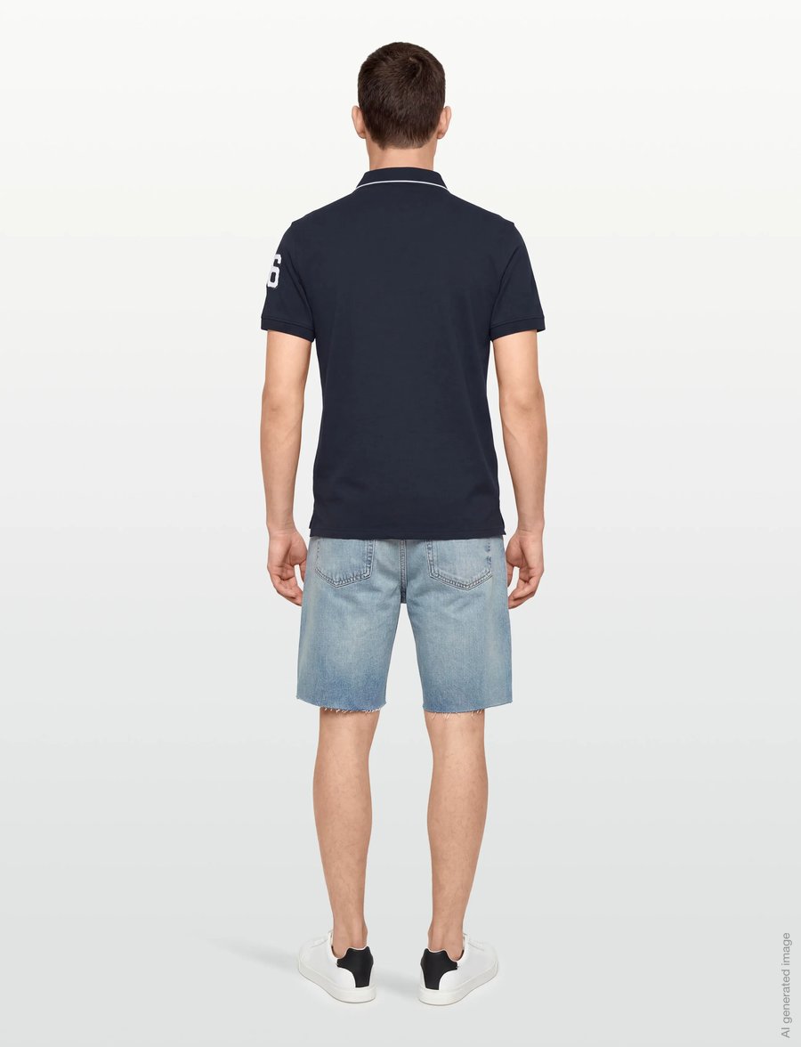 Sebago - Block Pique - kortärmade pikéer - navy/white - 4
