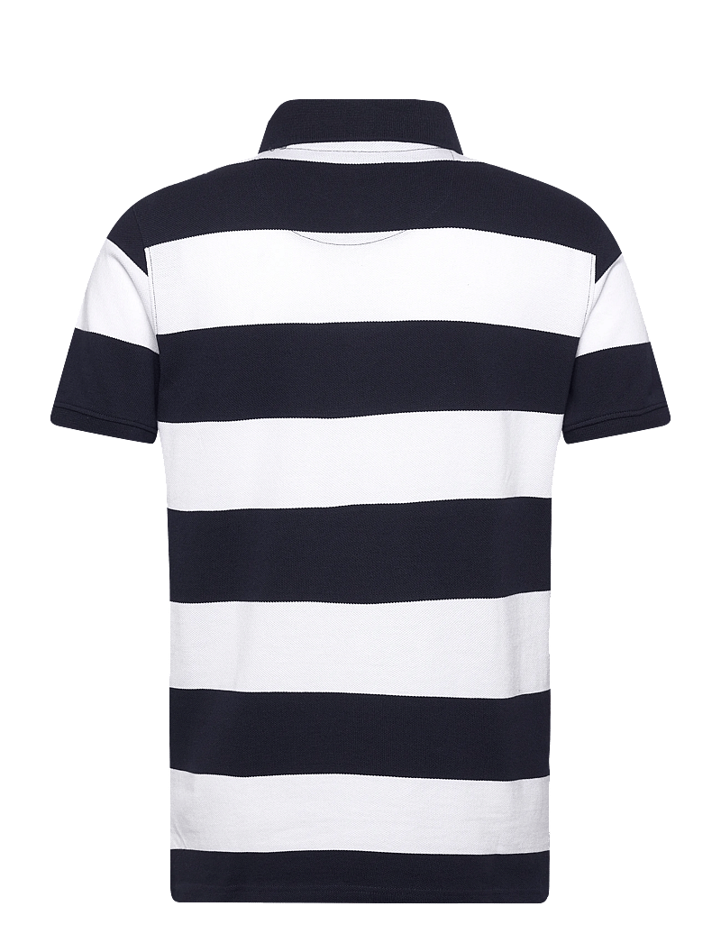 Sebago - Mick Striped Pique - kortærmede poloer - navy/white - 1