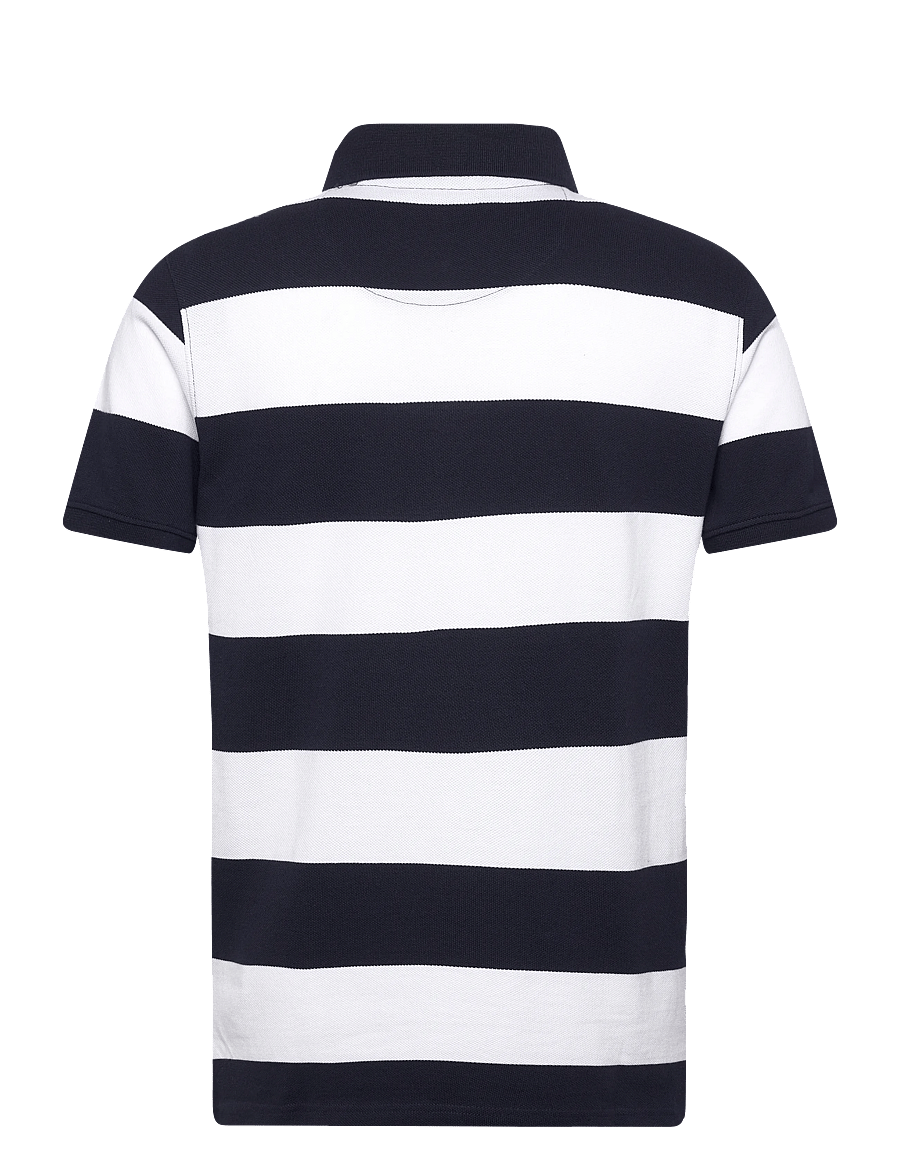 Sebago - Mick Striped Pique - lühikeste varrukatega polod - navy/white - 1