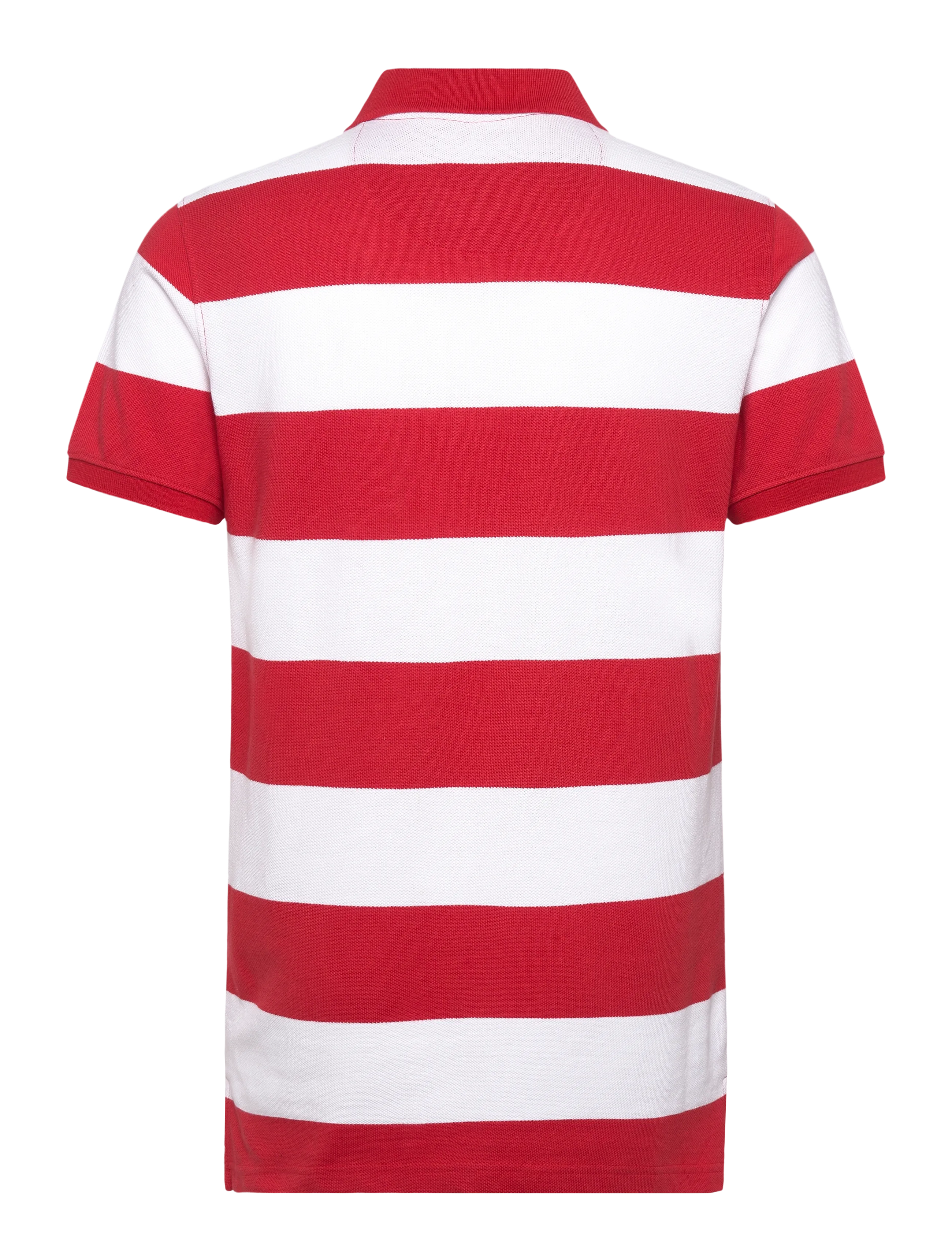 Sebago - Mick Striped Pique - short-sleeved polos - summer red/white - 1