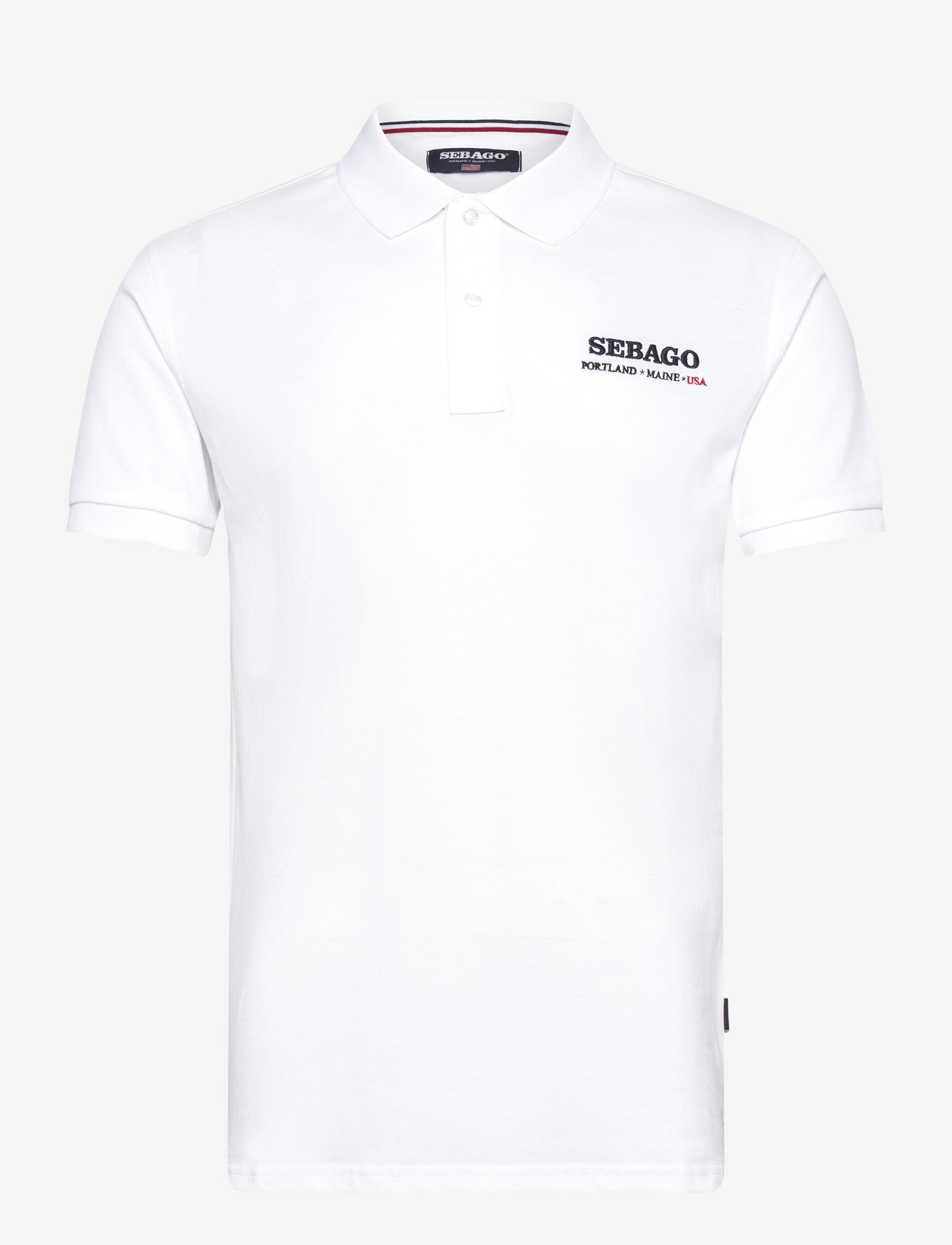 Sebago - Authentic Logo Pique - kortärmade pikéer - white - 0