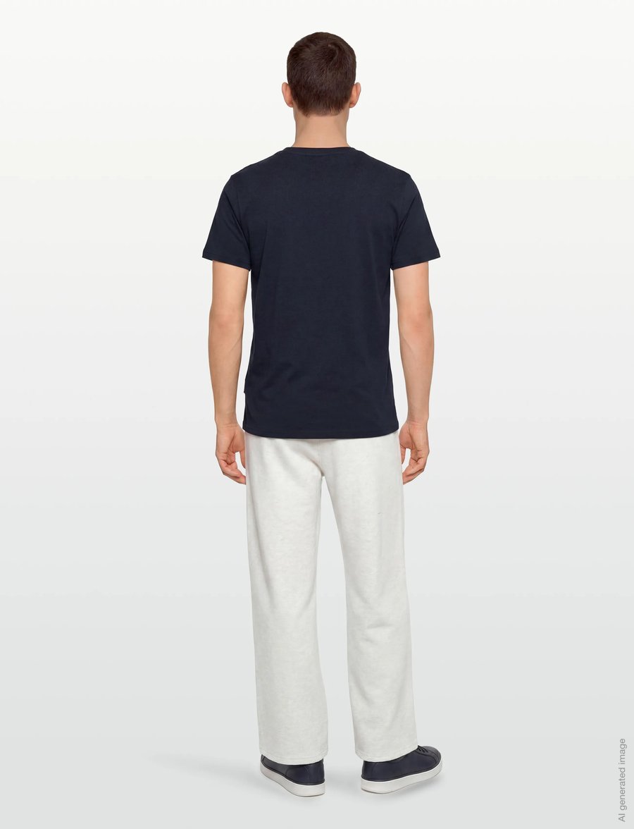 Sebago - Noah Logo Tee - kurzärmelige t-shirts - navy - 4
