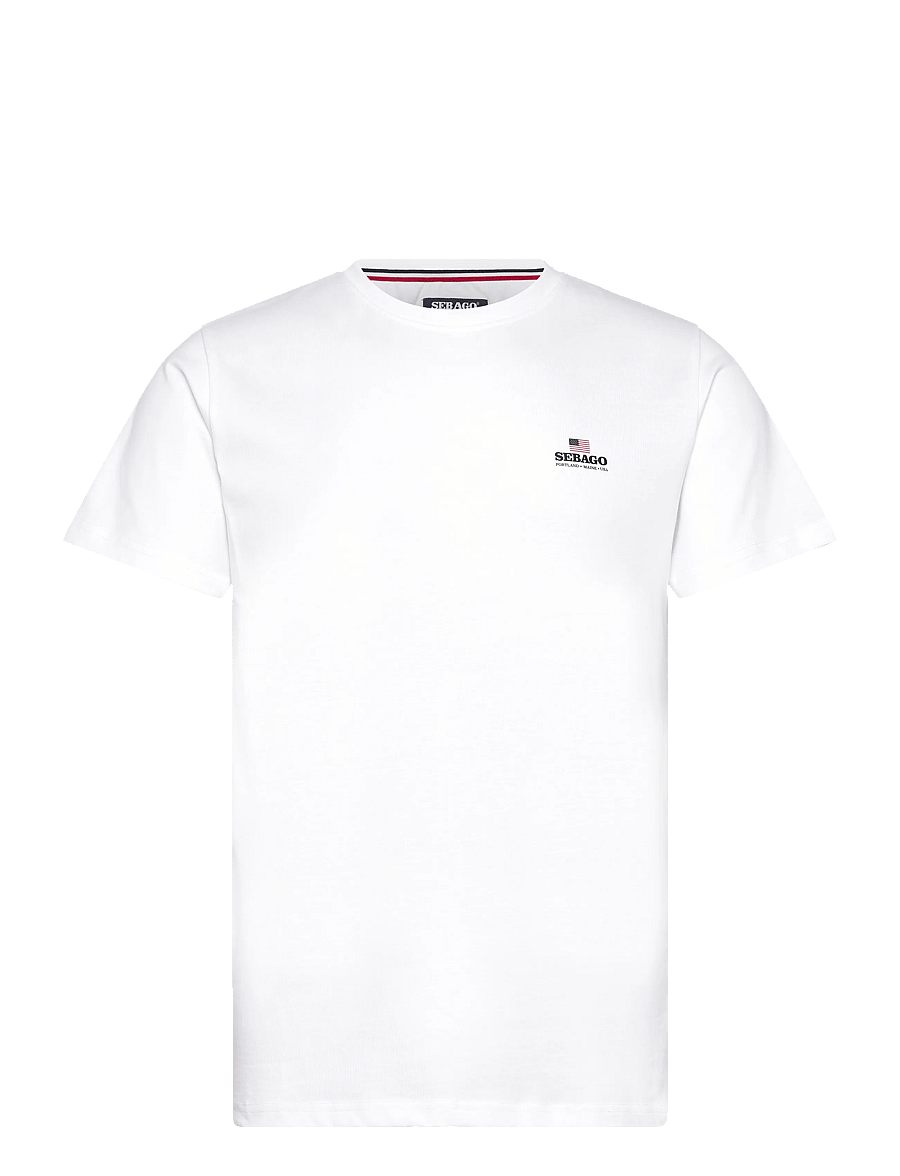 Sebago - Noah Logo Tee - kurzärmelig - white - 0