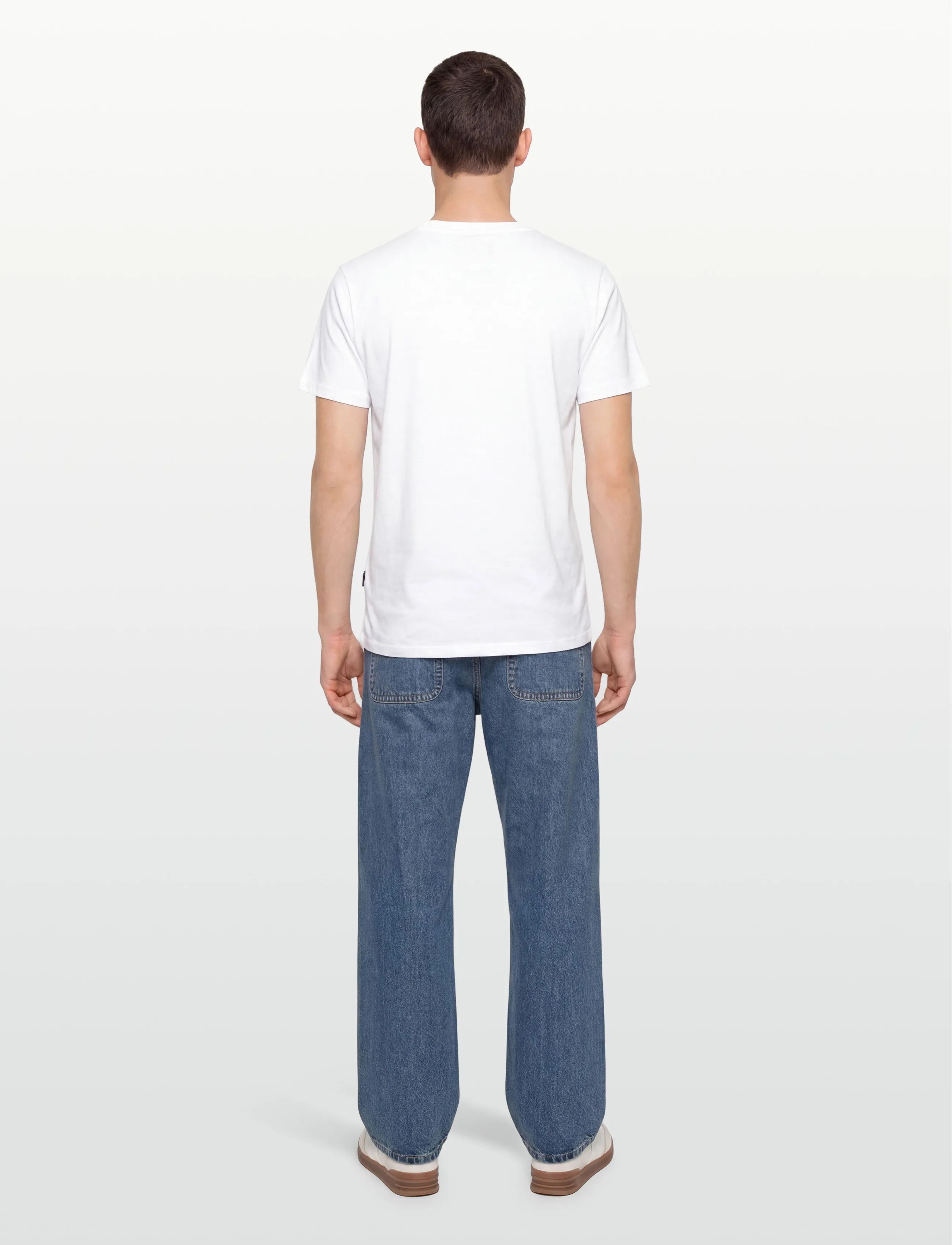 Sebago - Noah Logo Tee - kurzärmelige t-shirts - white - 4