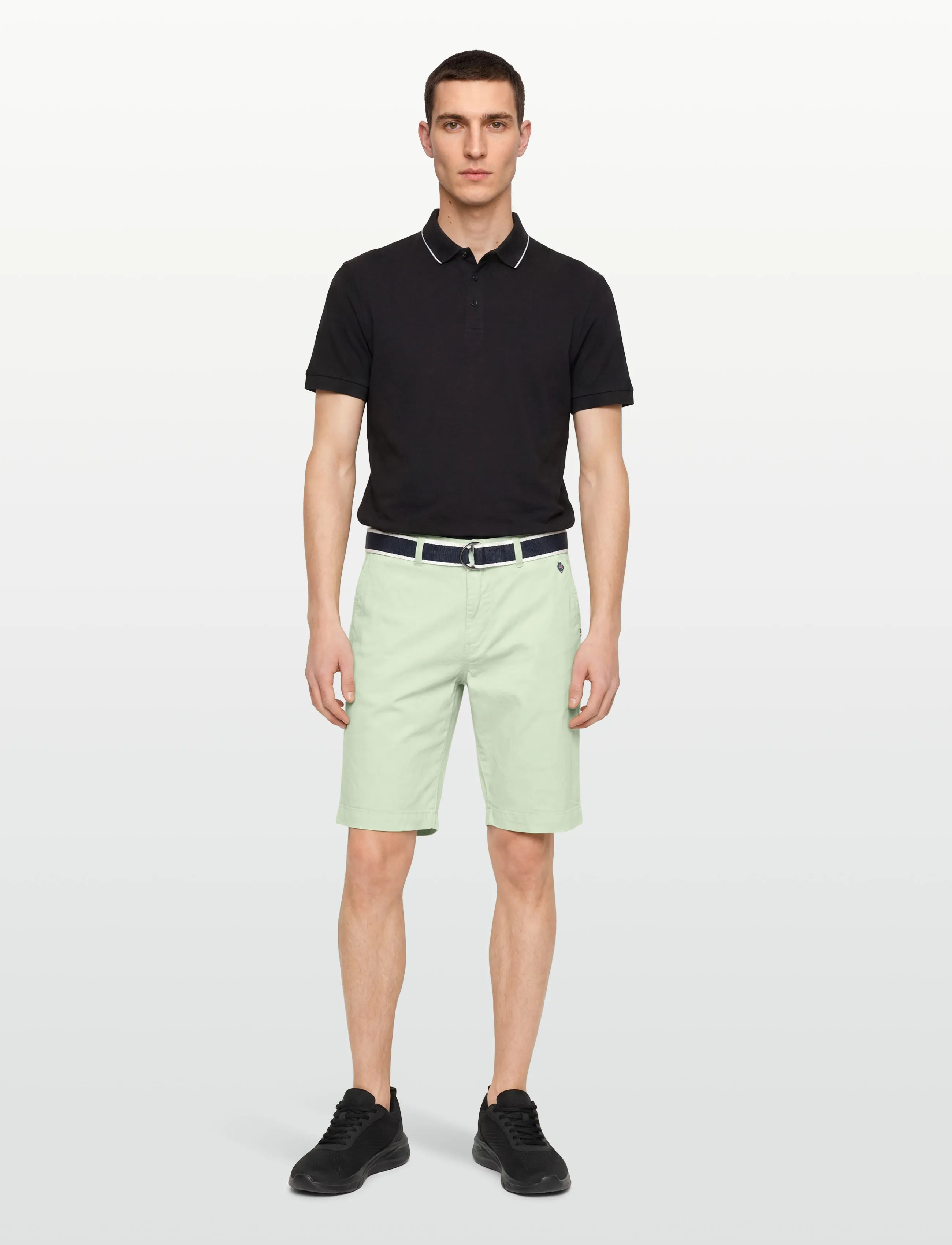 Sebago Dks Belted Bermuda Shorts, XXL, Green, Shorts > Chinoshorts, Herre