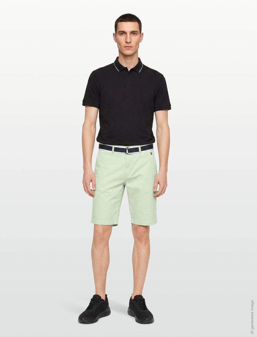 Sebago - DKS Belted Bermuda Shorts - chino lühikesed püksid - popsicle green - 0