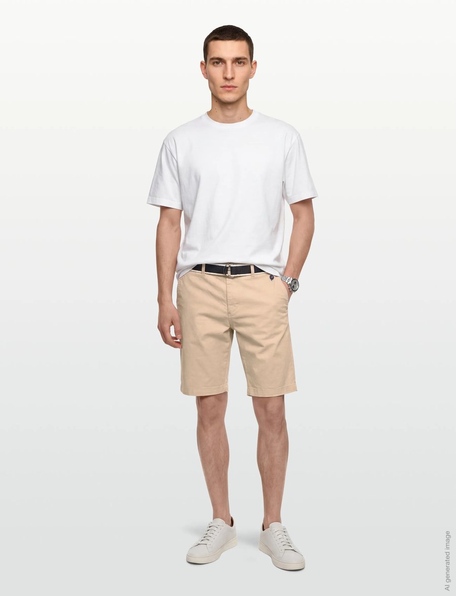 Sebago - DKS Belted Bermuda Shorts - lühikesed chino-püksid - sand - 0
