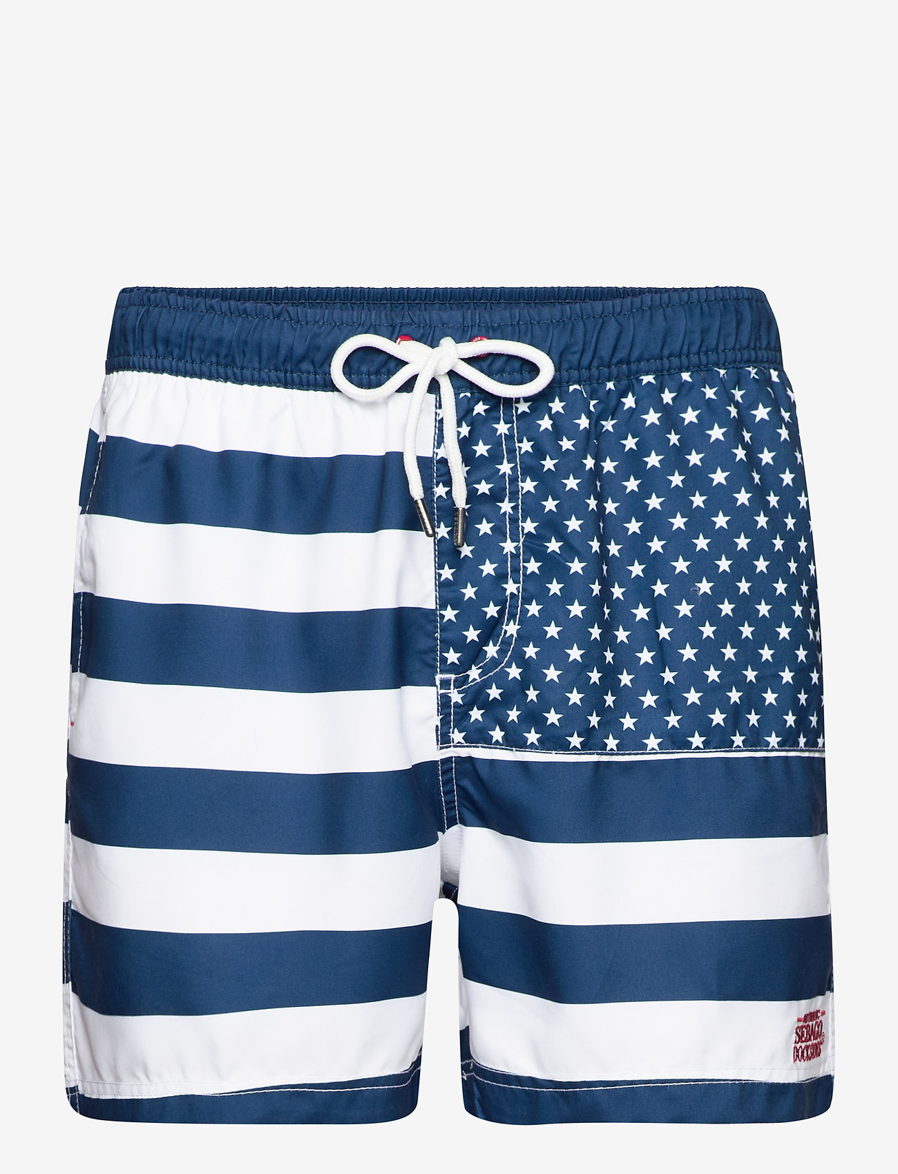 Sebago - Docksides Flag Swim Shorts - navy - 0