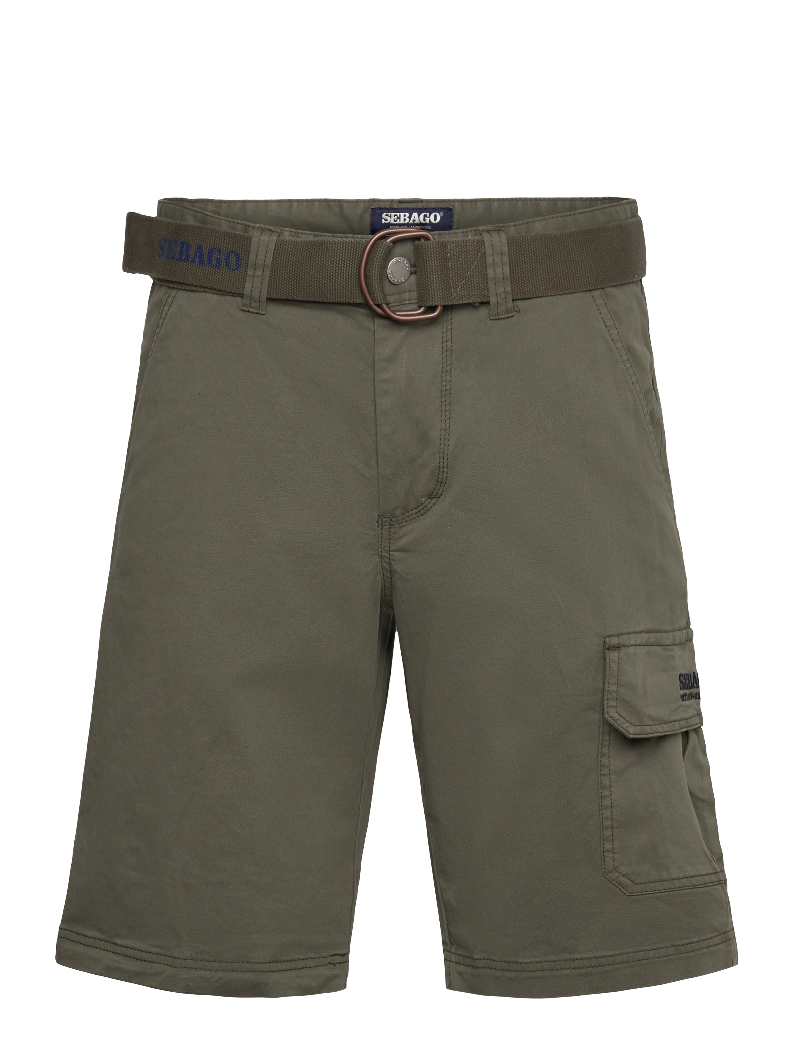 Sebago Outwashed Pocket Shorts, S, Khakigrün - Casual, Männerswear