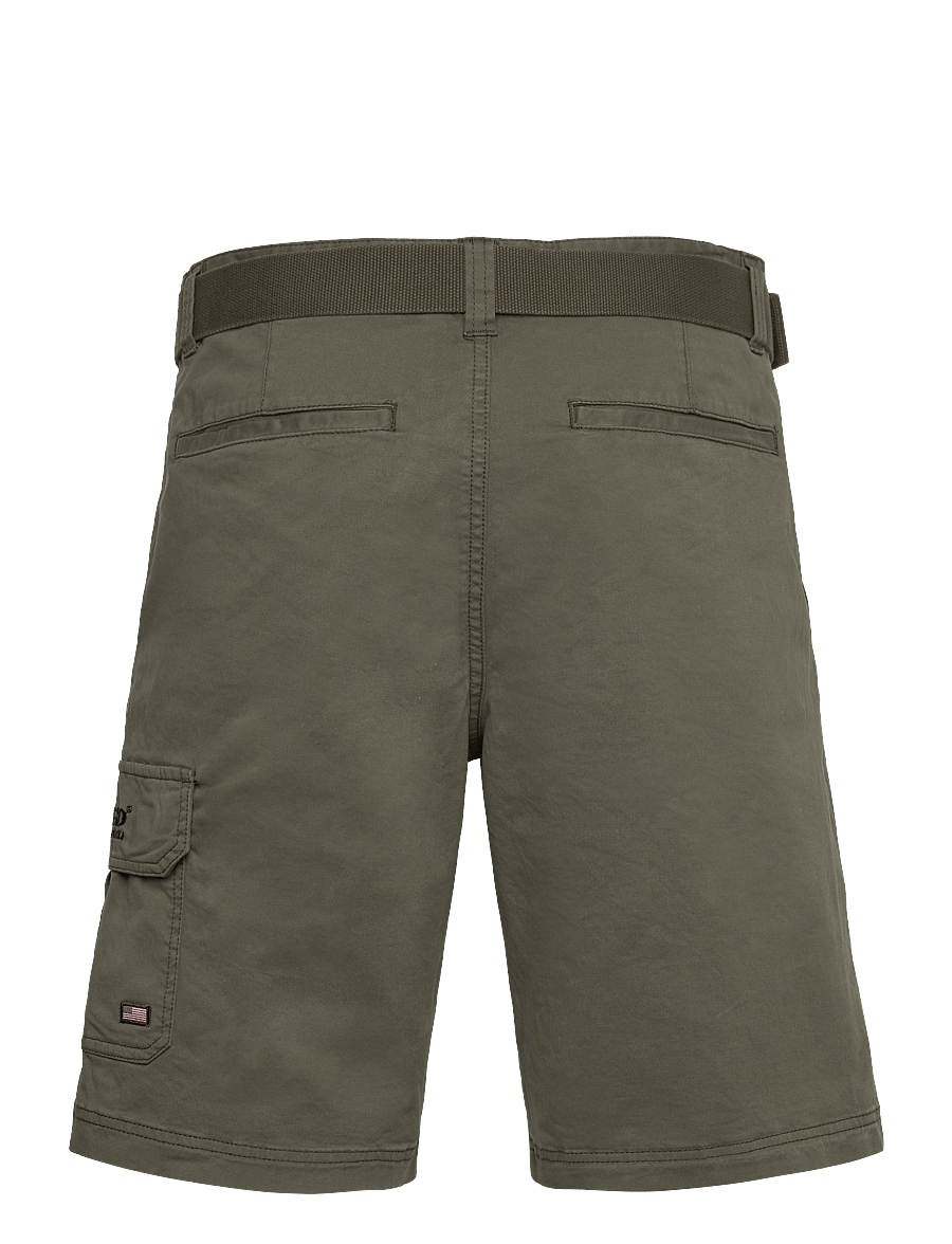 Sebago - Outwashed Pocket Shorts - casual shorts - dark sage - 1