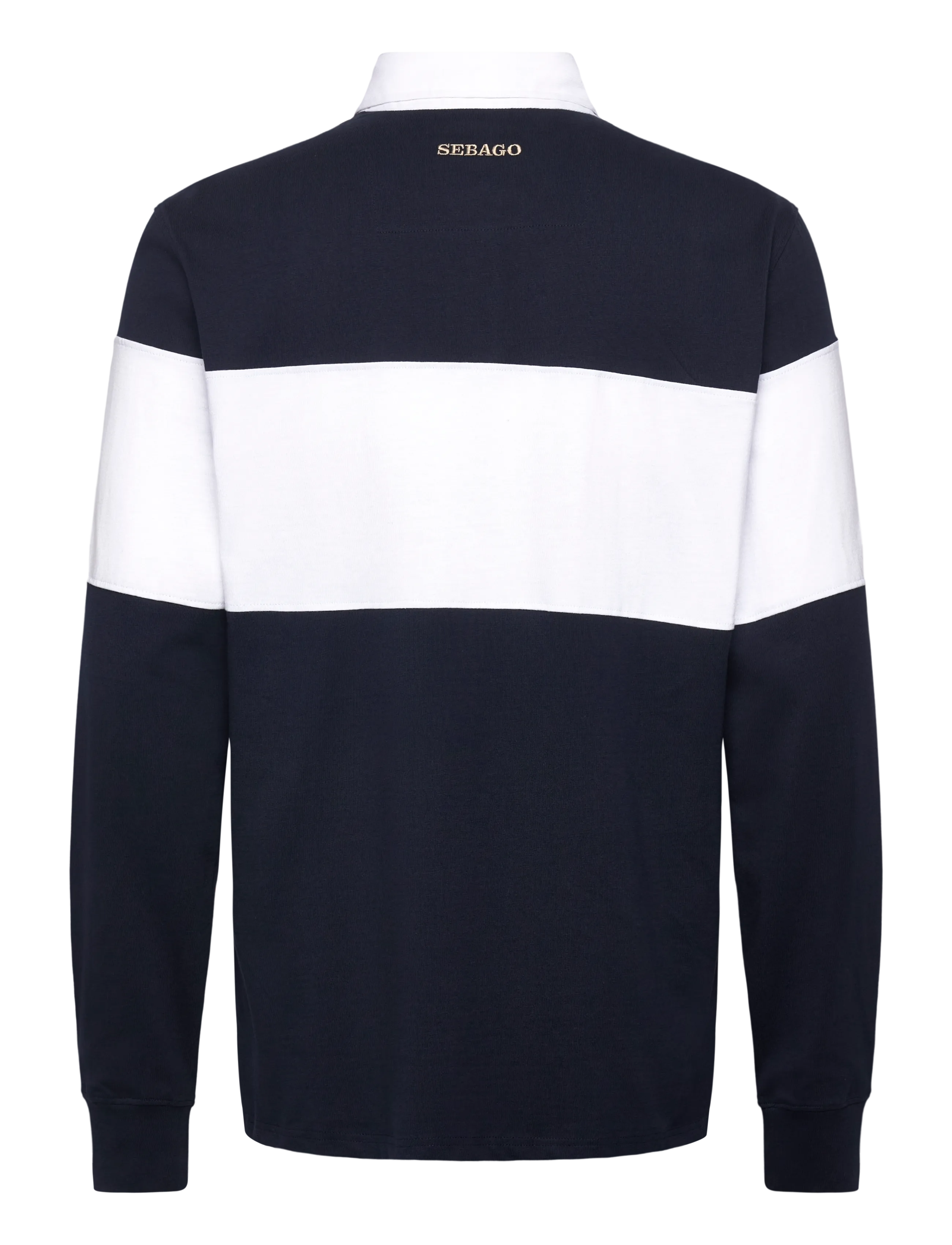 Sebago - Block Rugger - long-sleeved polos - navy - 1