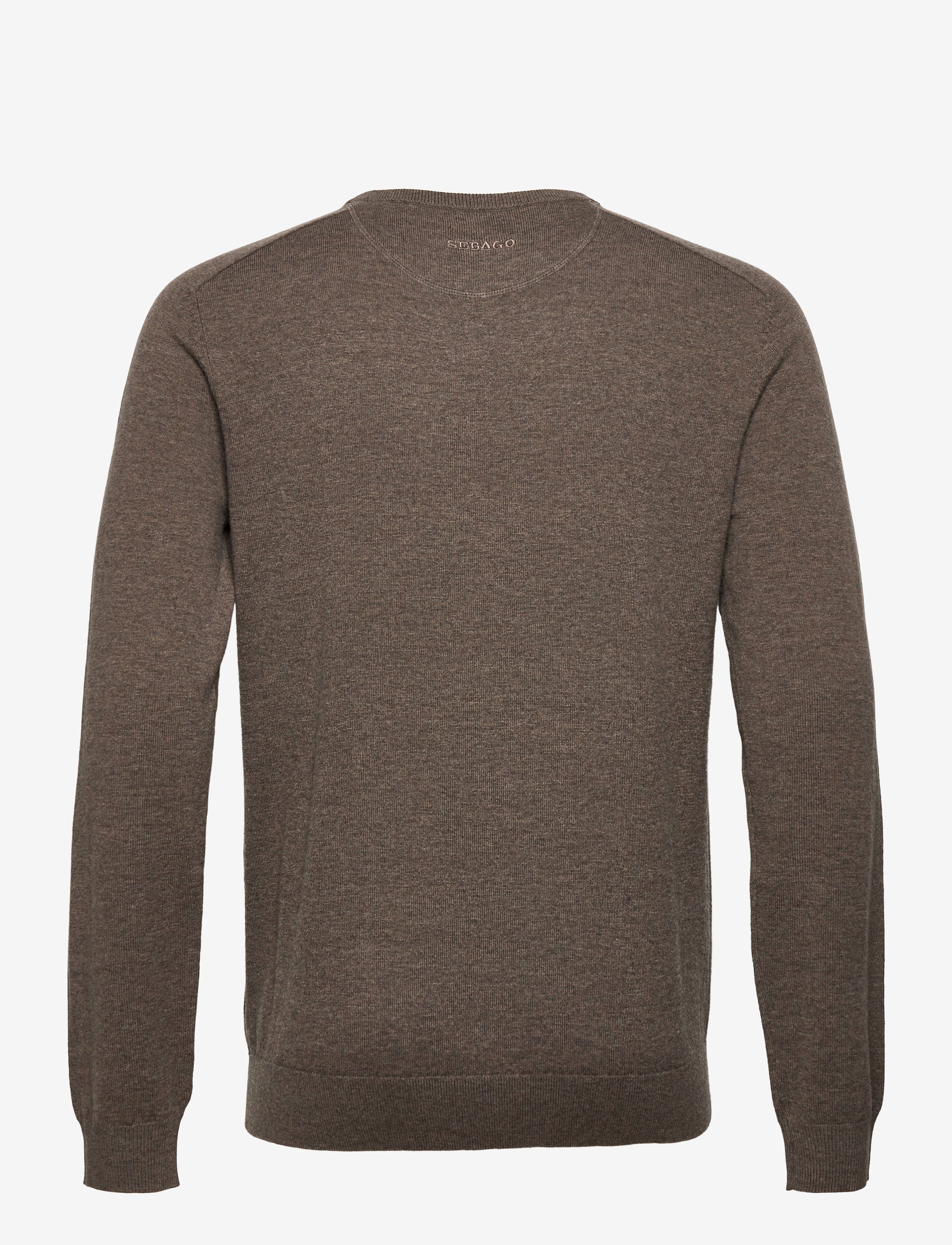 Sebago - Merino Crew Knit - rund hals - dark sand - 1