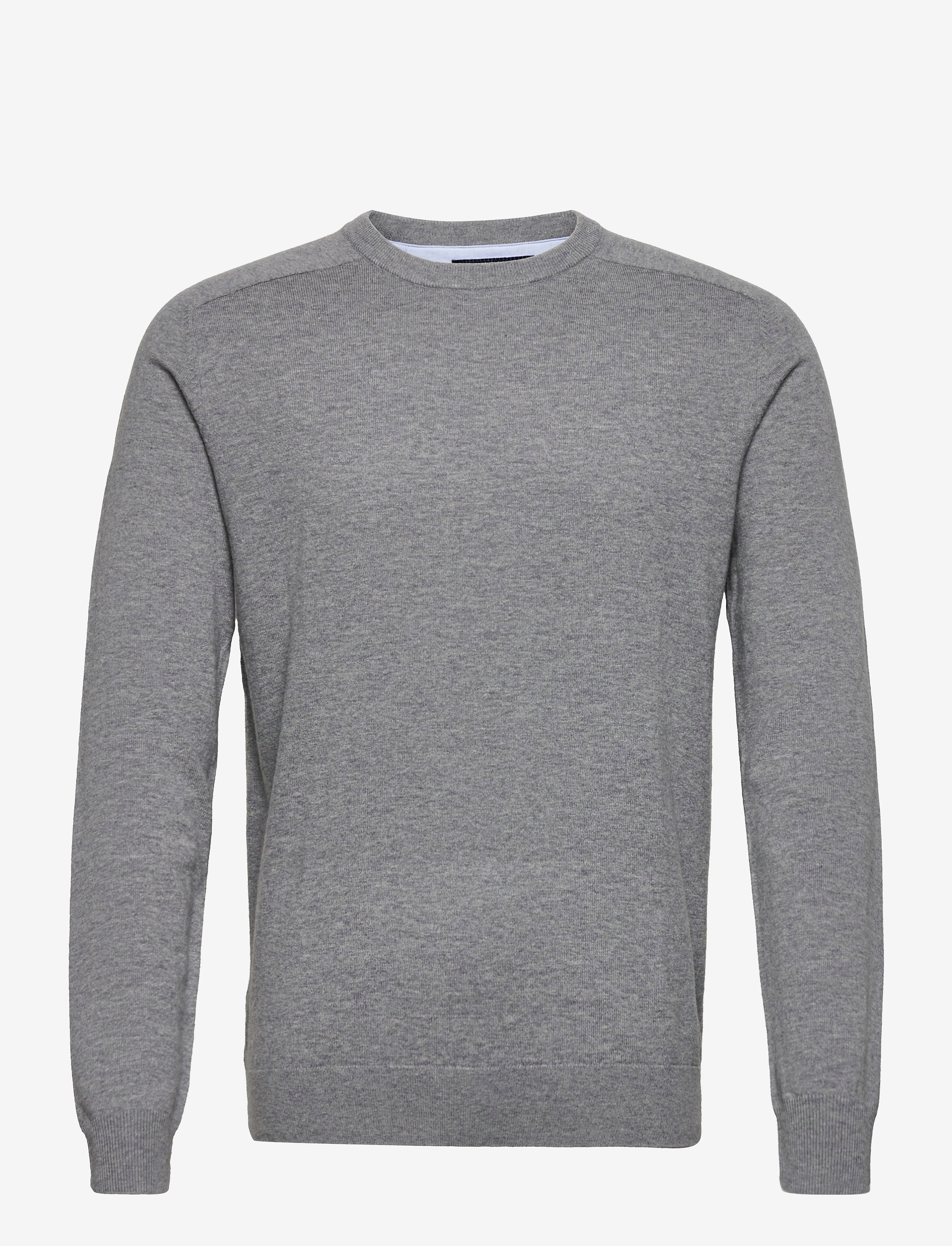 Sebago Merino Crew Knit - Rundhalsad - GREY MELANGE / grey