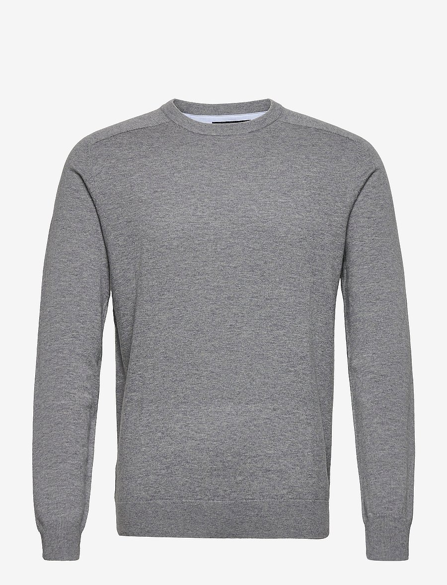 Sebago - Merino Crew Knit - rundhals - grey melange - 0