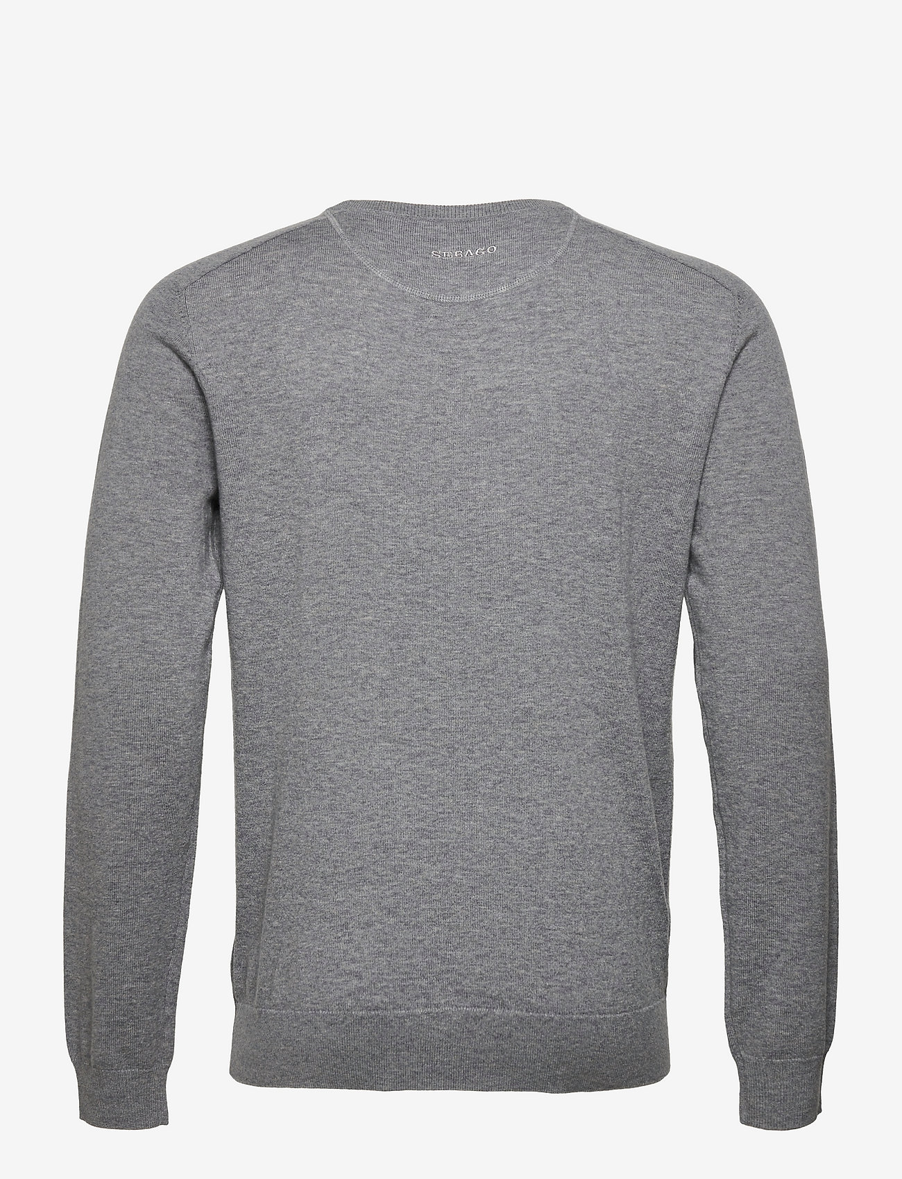 Sebago - Merino Crew Knit - trøjer - grey melange - 1