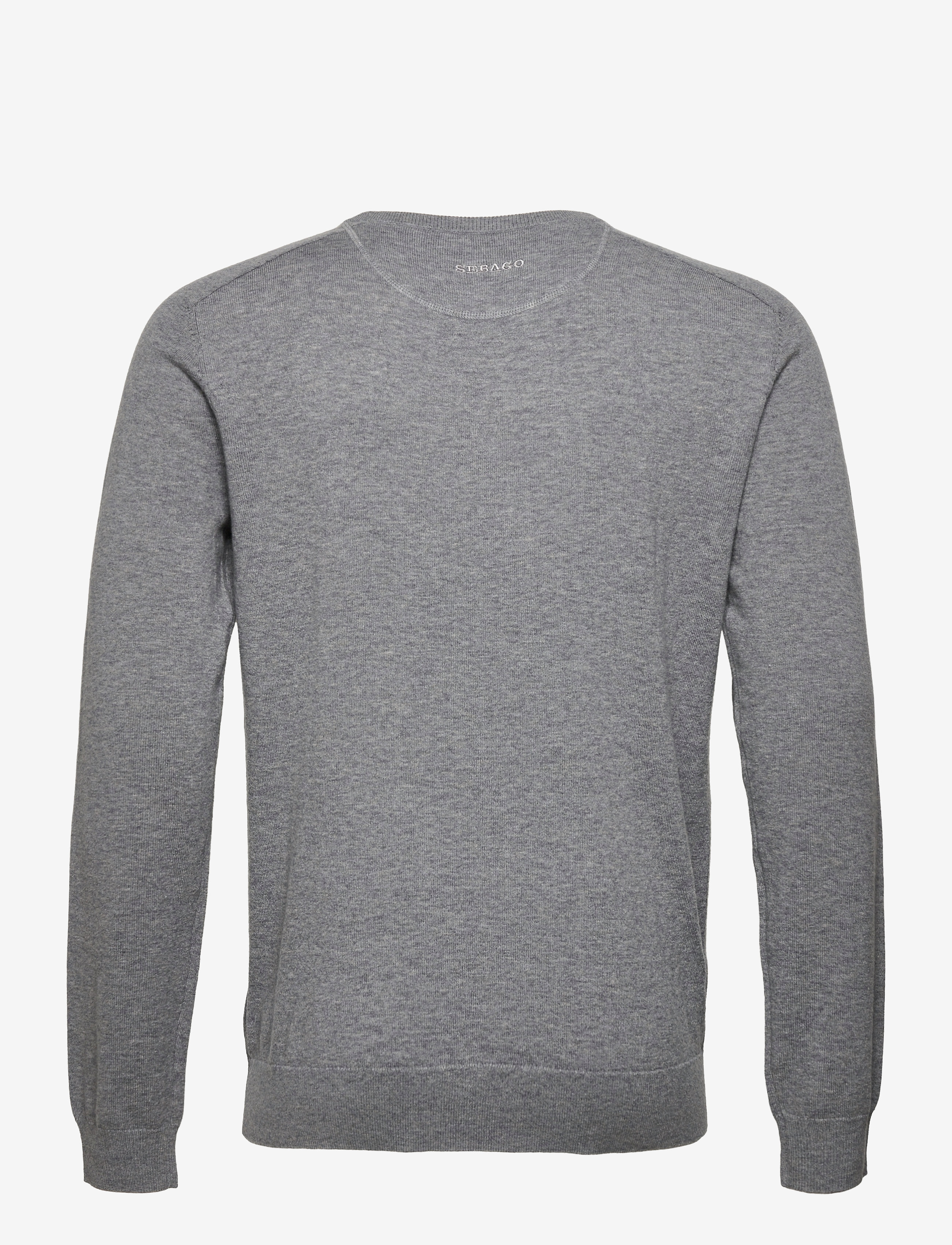 Sebago - Merino Crew Knit - megztiniai - grey melange - 1