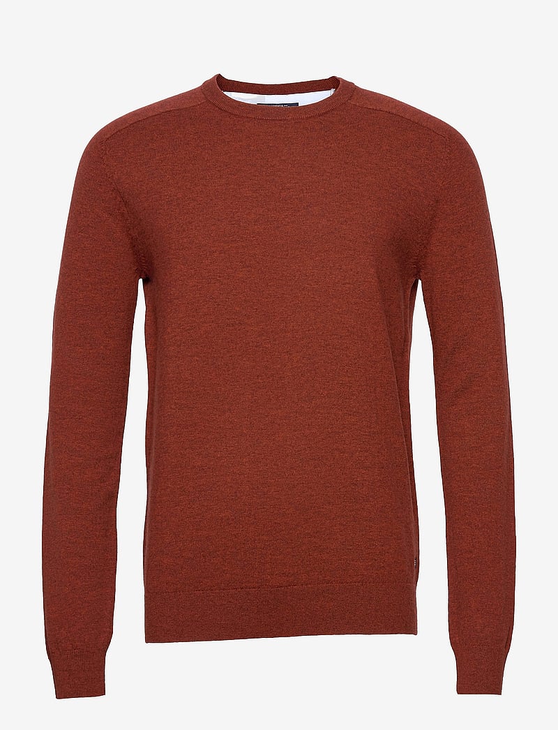 Sebago - Merino Crew Knit - megztiniai su apvalia apykakle - rust - 0