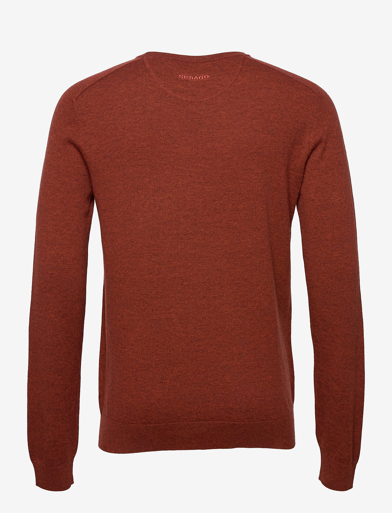 Sebago - Merino Crew Knit - megztiniai su apvalia apykakle - rust - 1