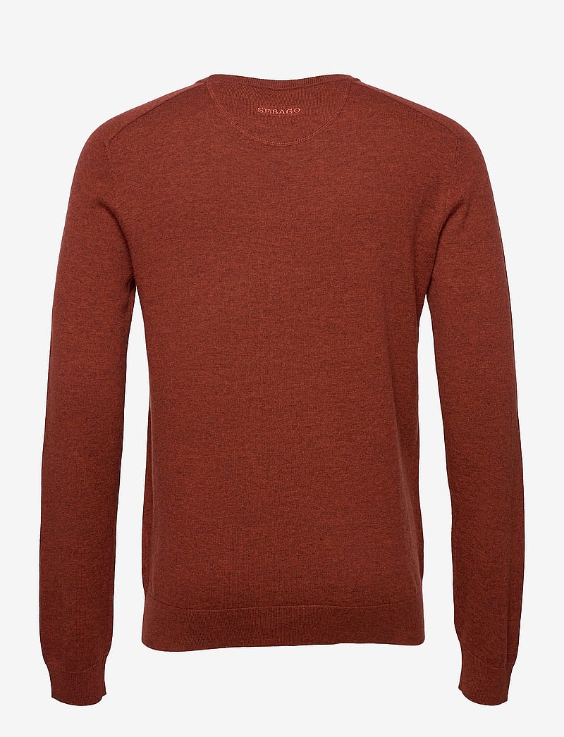 Sebago - Merino Crew Knit - megztiniai su apvalia apykakle - rust - 1