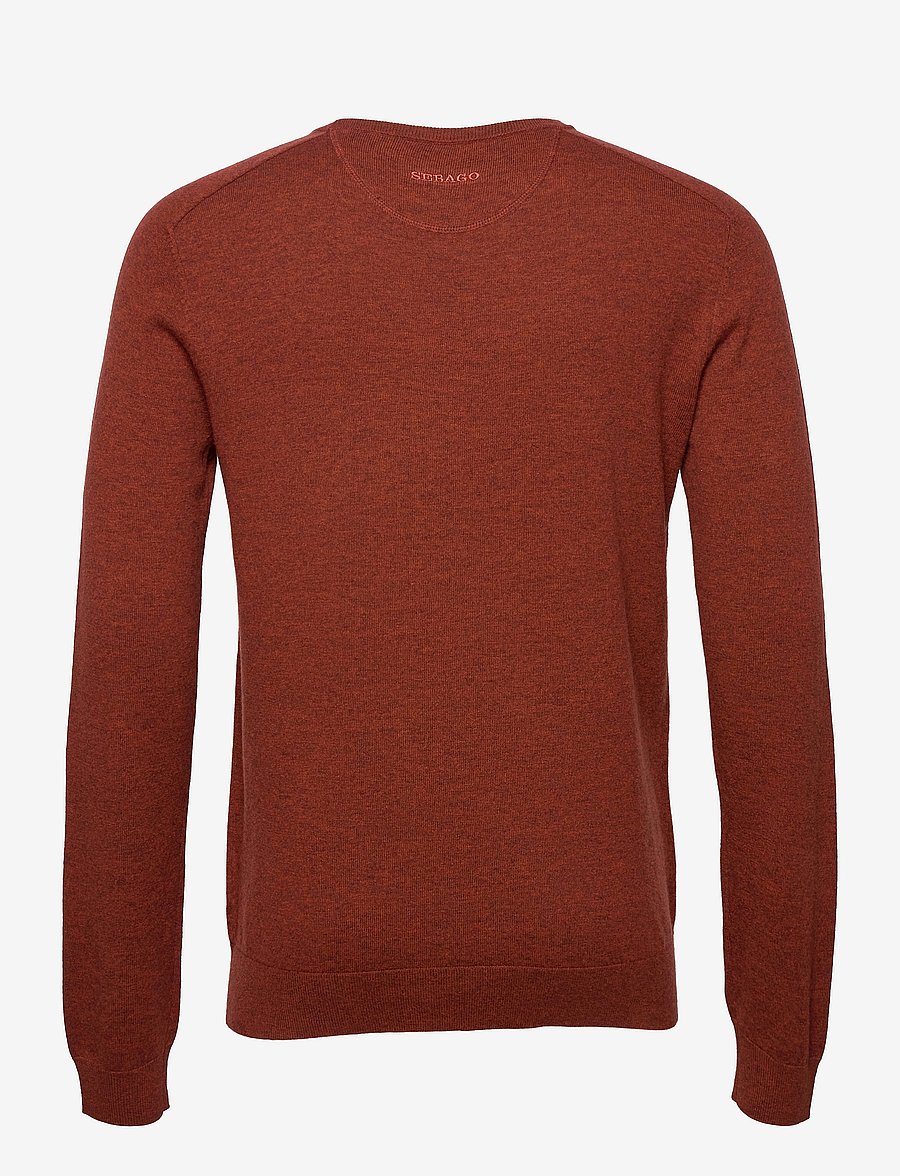 Sebago - Merino Crew Knit - rundhals - rust - 1