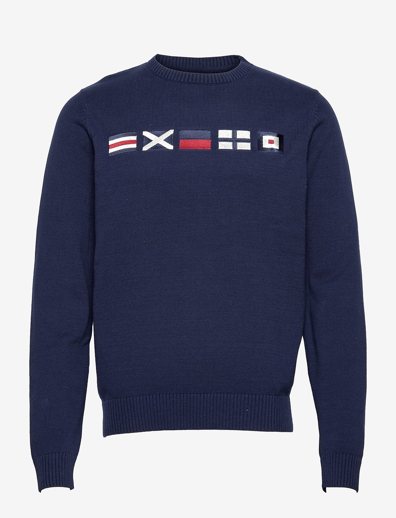 Docksides Flag Knitted Crew - NAVY