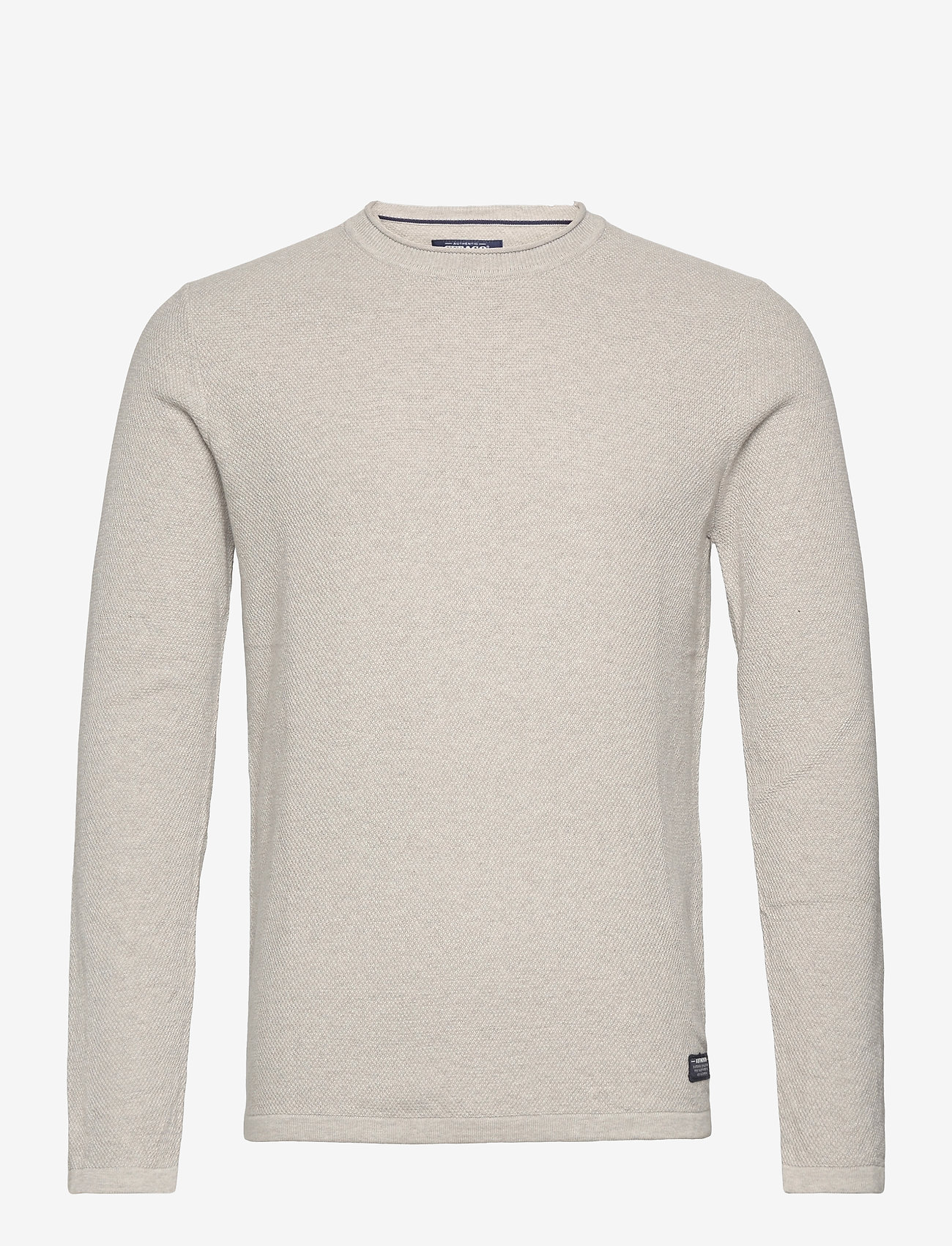 Moss Knitted Crew - SAND MELANGE