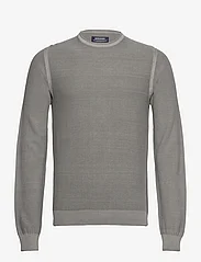 Sebago - Outwashed Crew Knit - megzti laisvalaikio drabužiai - grey melange - 0