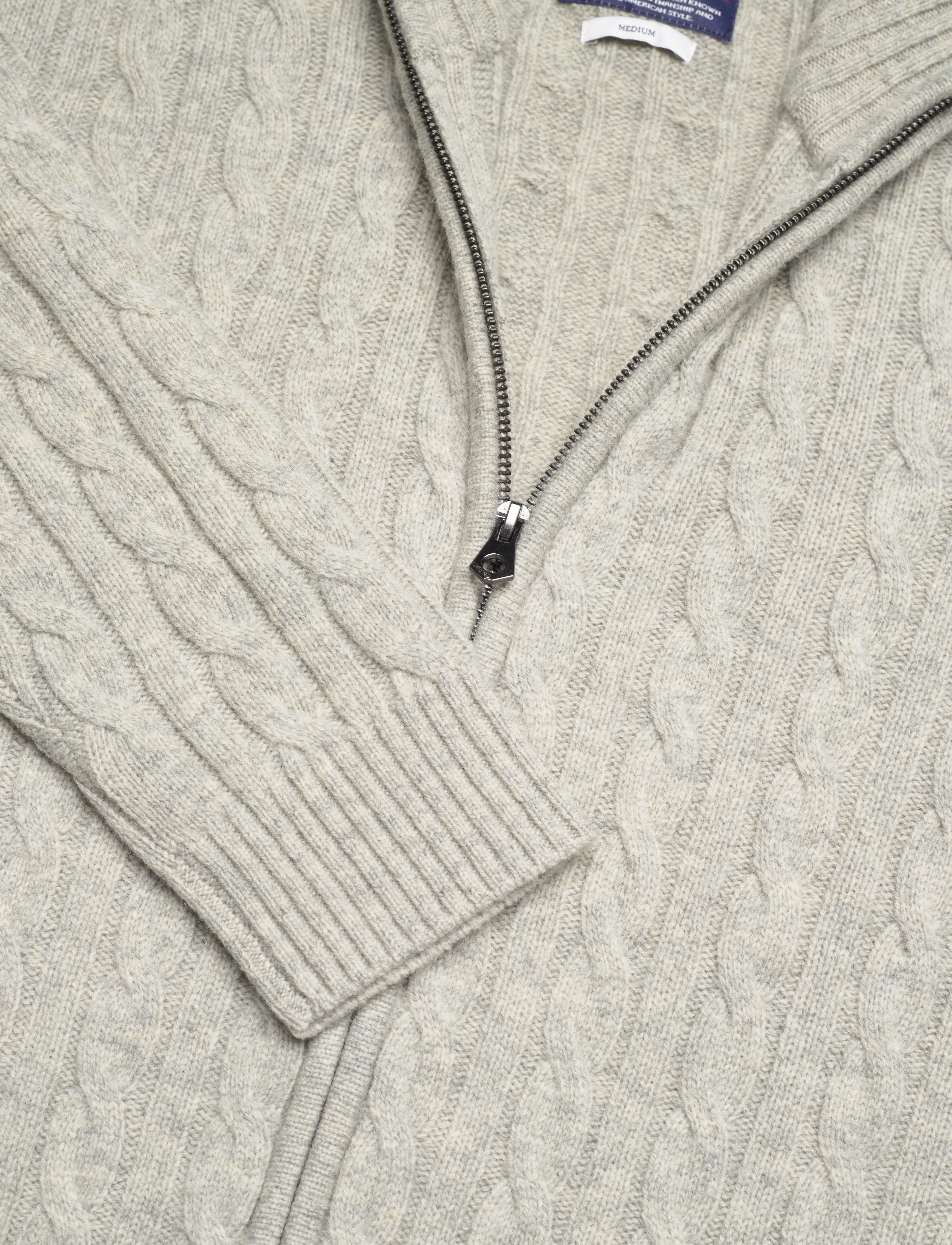 Sebago - Jones Cable Sweater - grey melange - 2