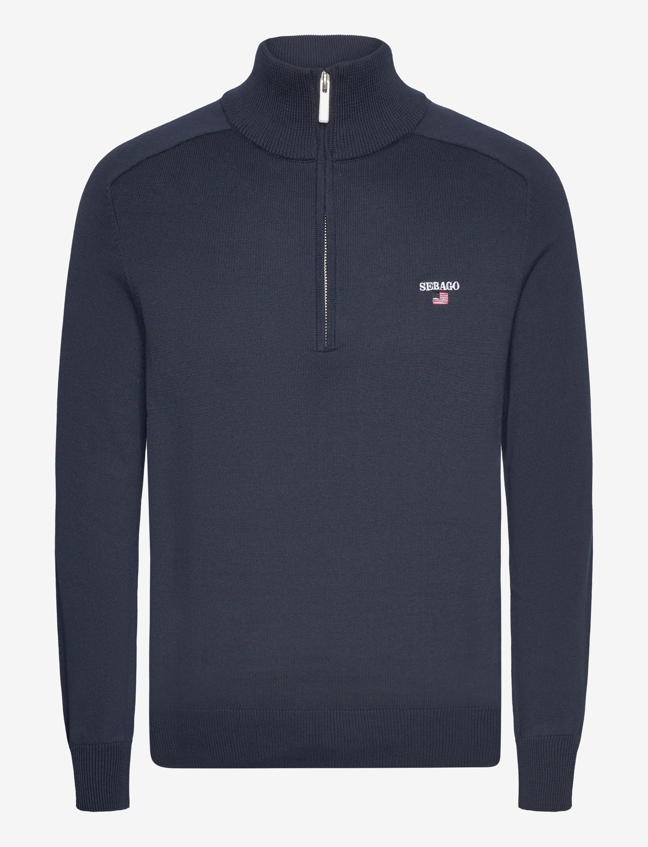 Sebago - Kyle Half Zip Sweater - halfzip strik - navy - 0