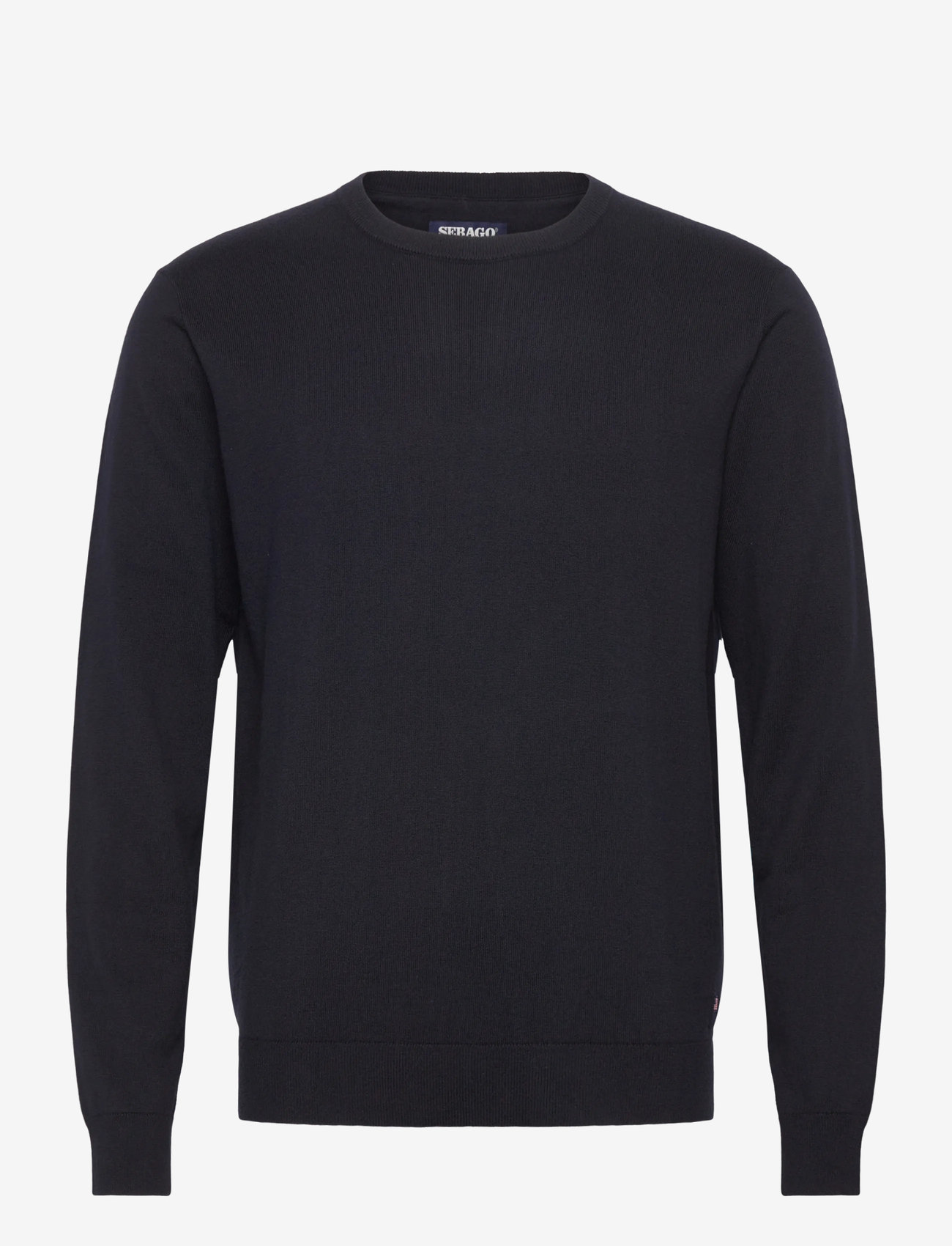 Sebago - Cotton Cashmere Crew Knit - megztinis su apvalios formos apykakle - dark navy - 0