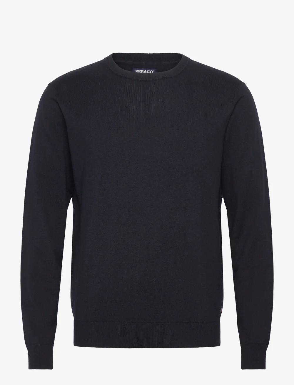 Sebago - Cotton Cashmere Crew Knit - knitted round necks - dark navy - 0
