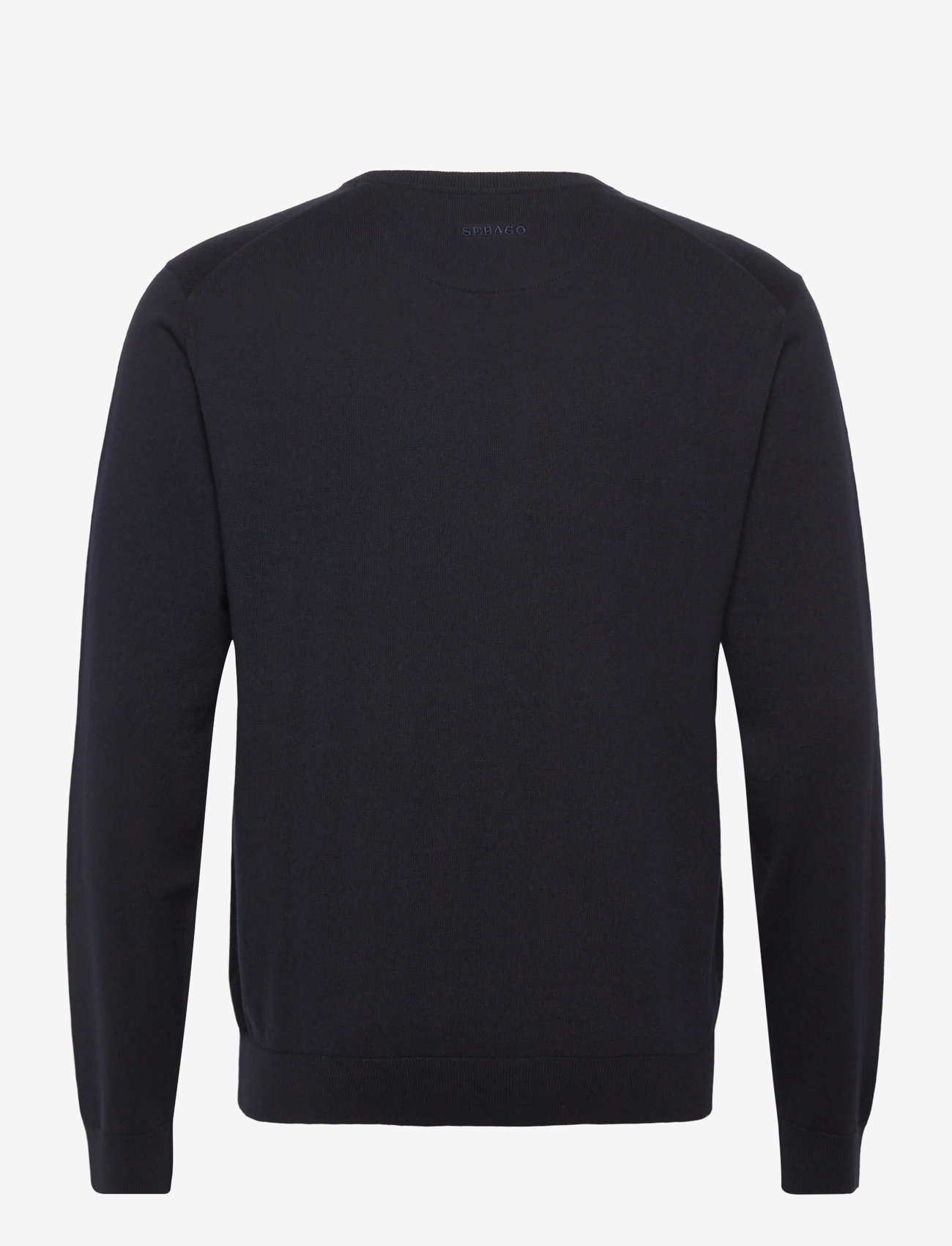 Sebago - Cotton Cashmere Crew Knit - megztinis su apvalios formos apykakle - dark navy - 1