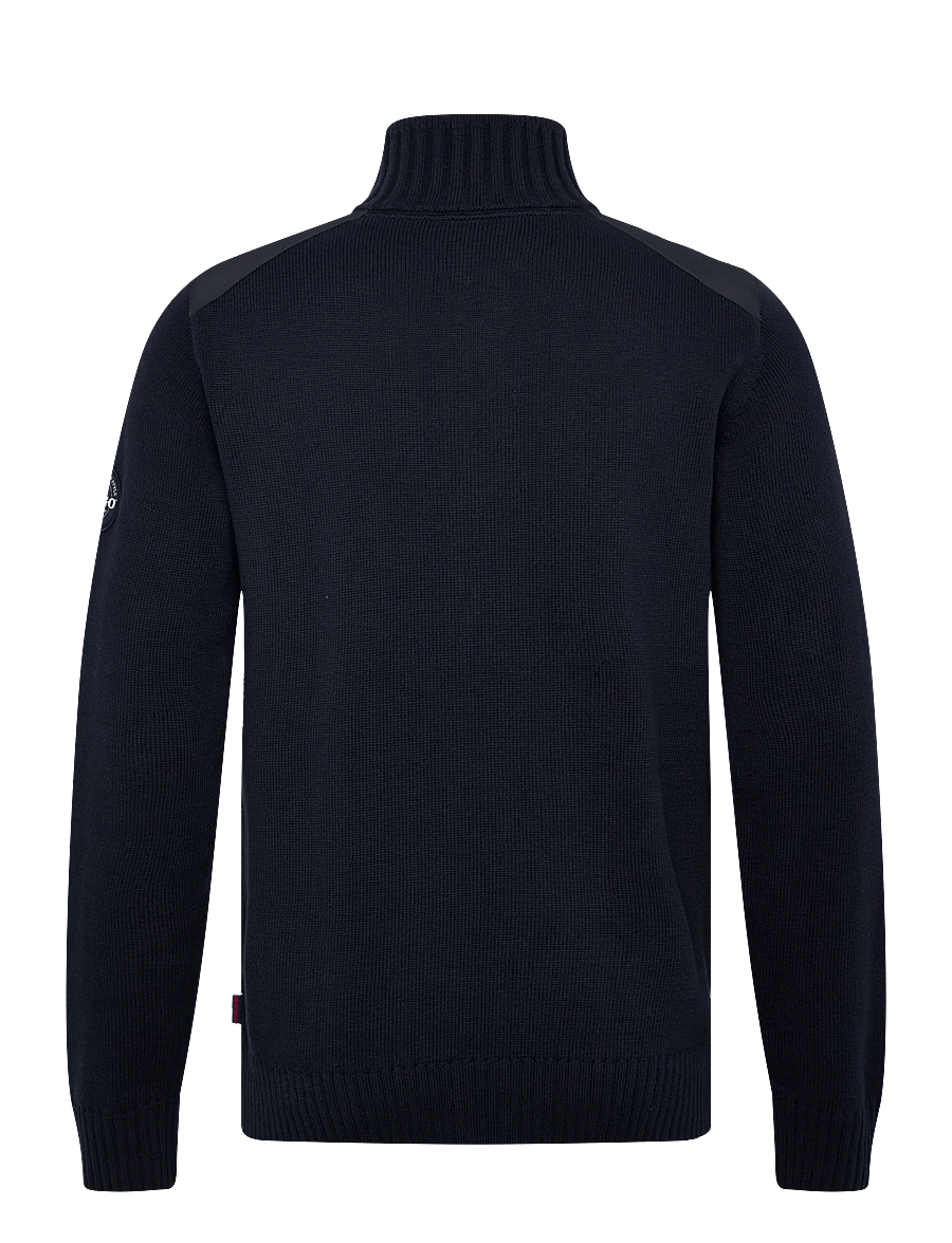 Sebago - Buck Knitted Sweater - pullover mit halbem reißverschluss - navy - 1